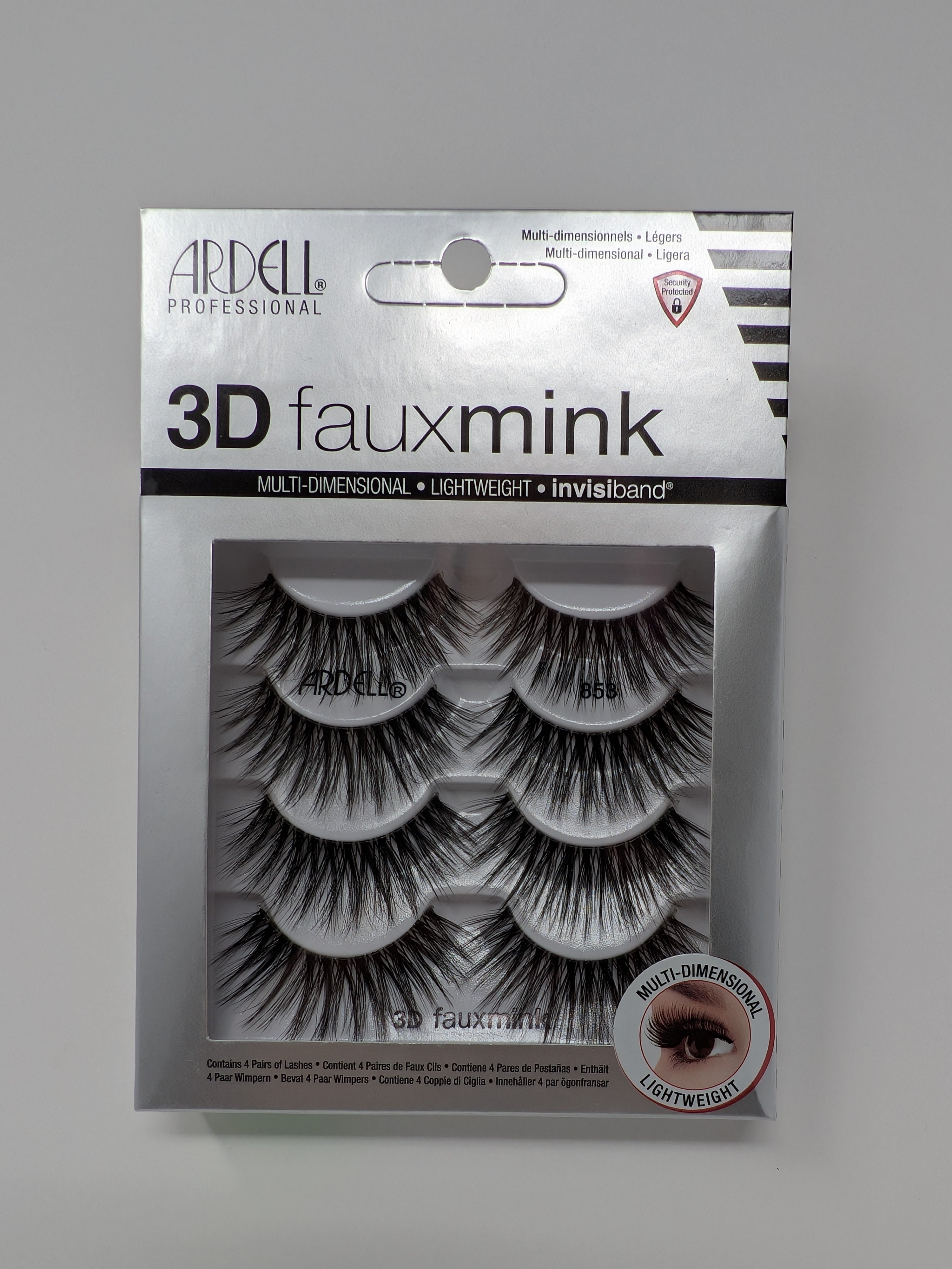 Ardell 3D Fauxmink 4-Pack 853 Lashes Invisiband