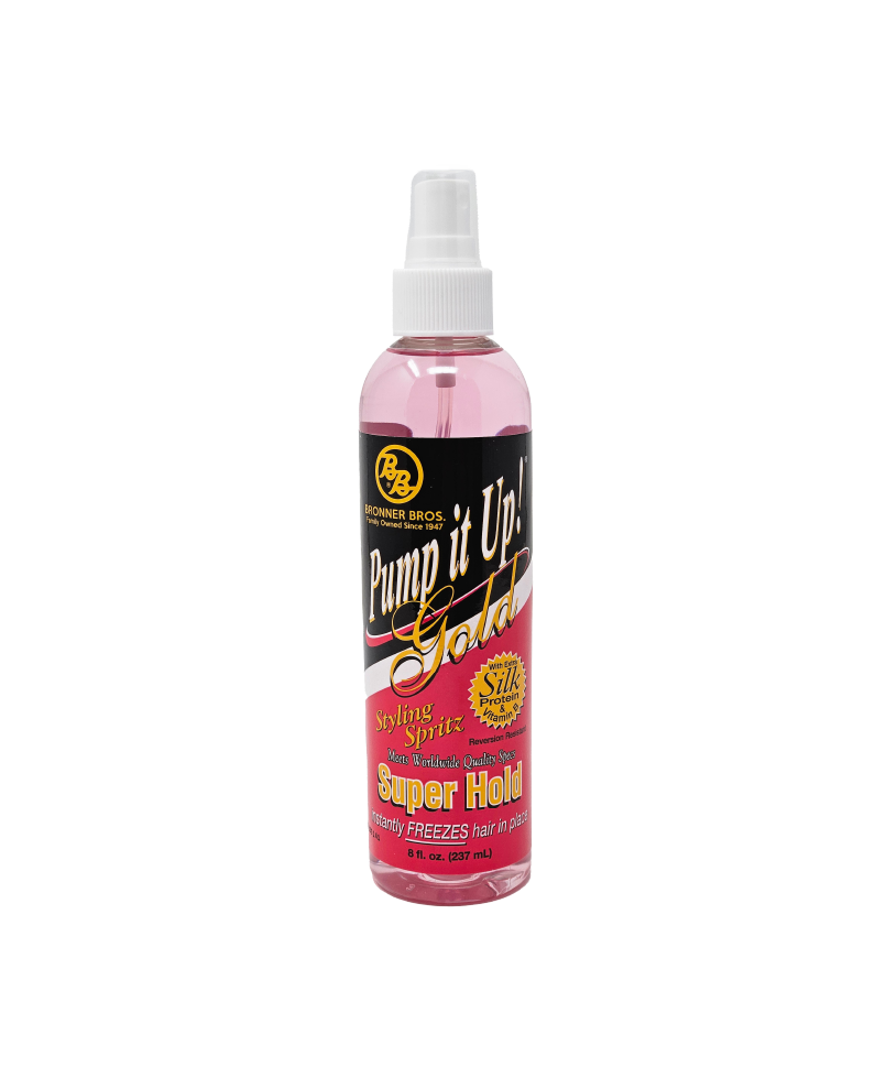 BB Pump It Up Gold Super Hold Styling Spritz - 8oz