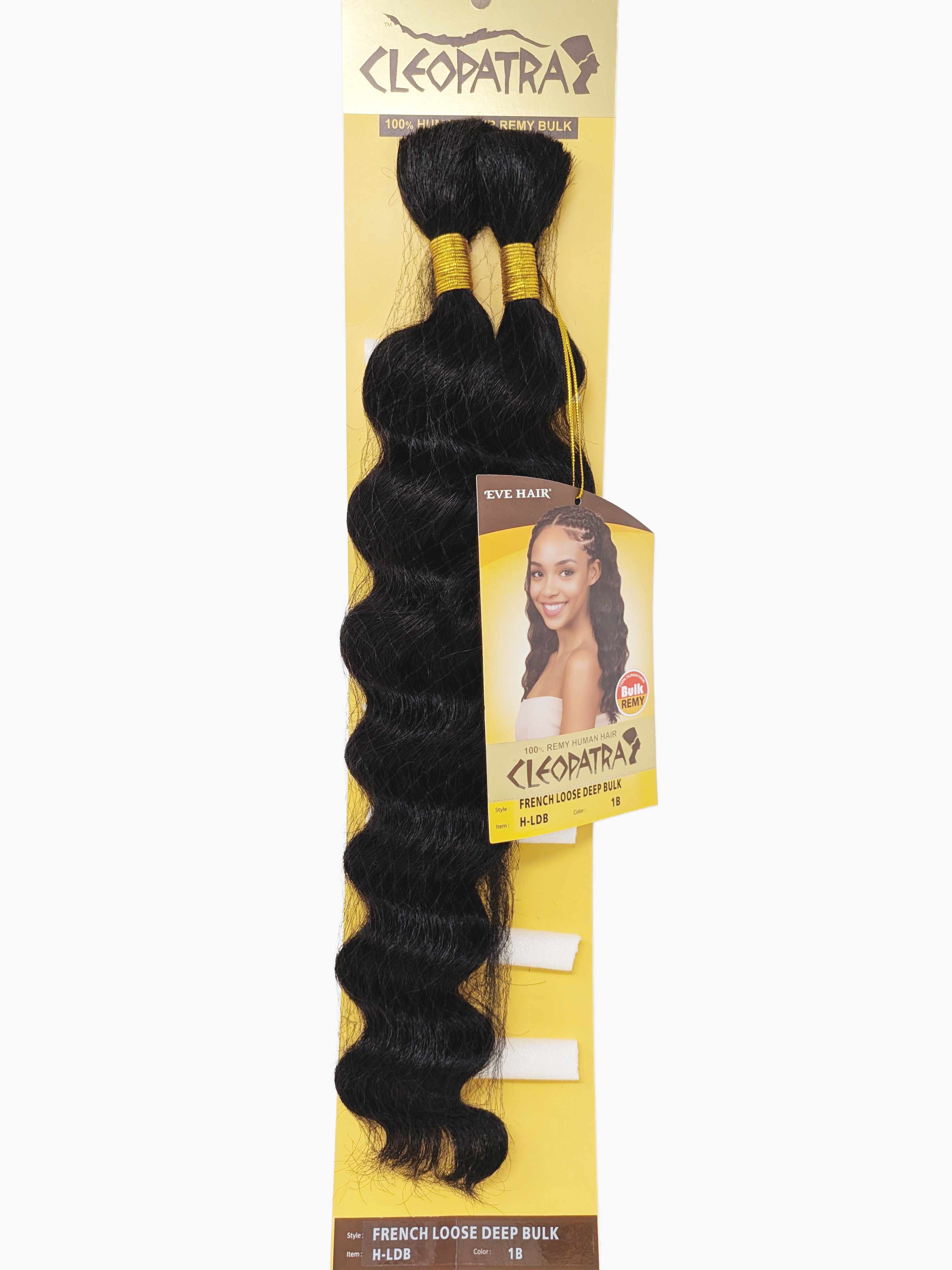 Cleopatra French Loose Deep Bulk 100% Human Braiding Hair