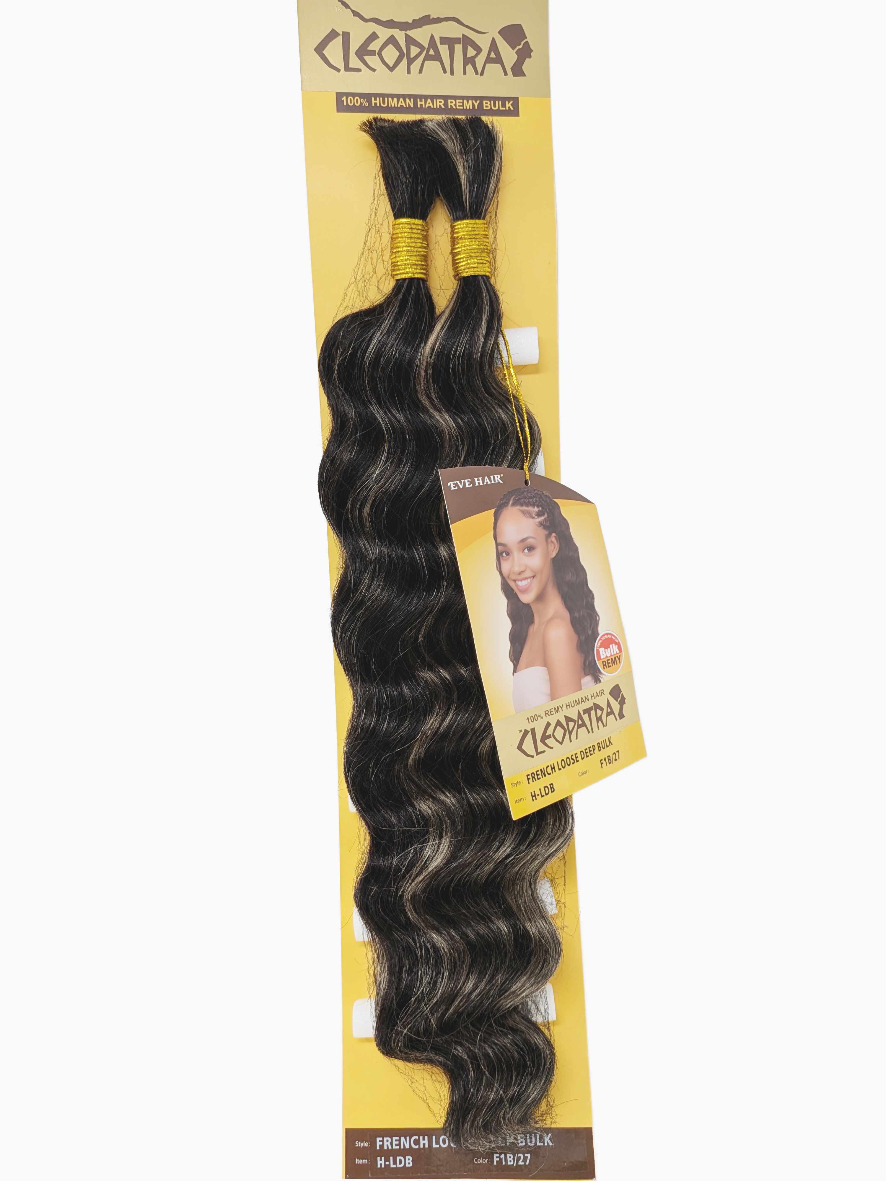 Cleopatra French Loose Deep Bulk 100% Human Braiding Hair