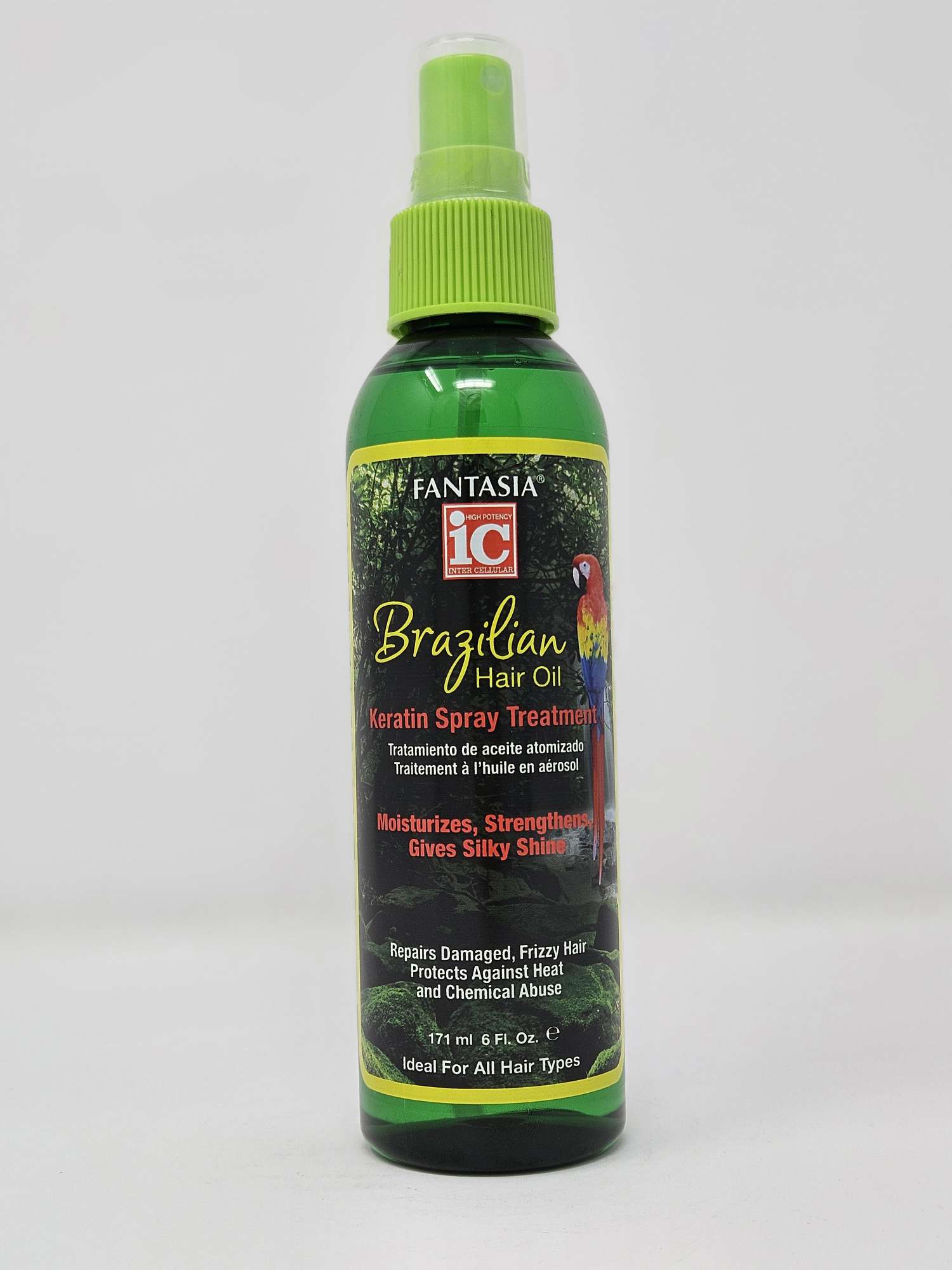 ic Fantasia Brazilian Hair Oil Keratin Spray Treatment - 6oz