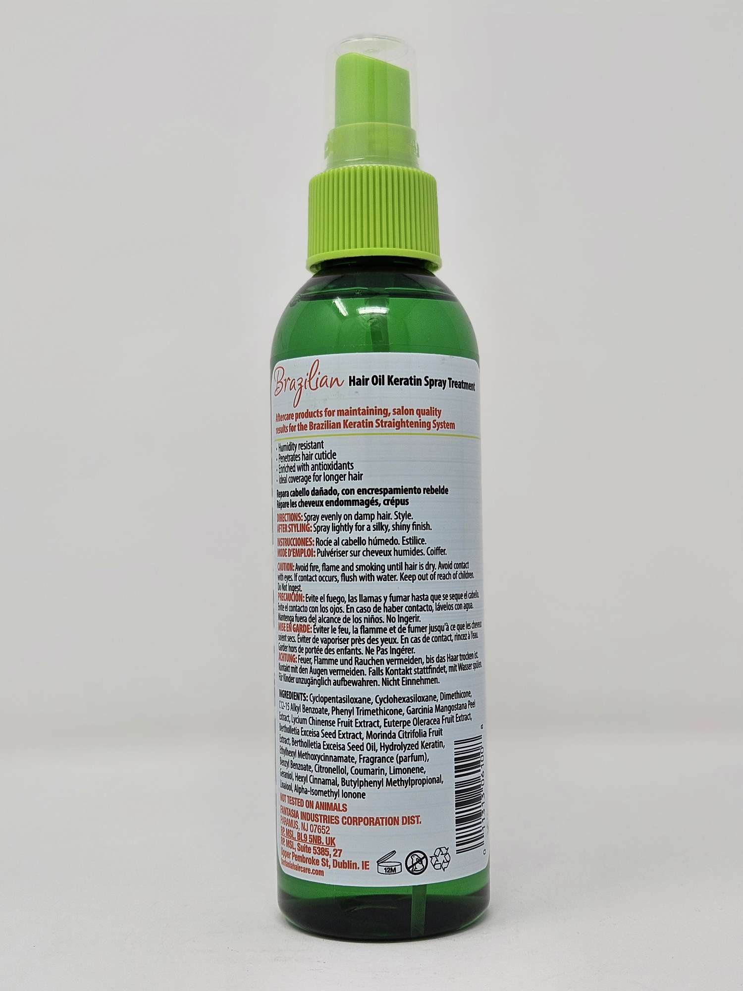 ic Fantasia Brazilian Hair Oil Keratin Spray Treatment - 6oz