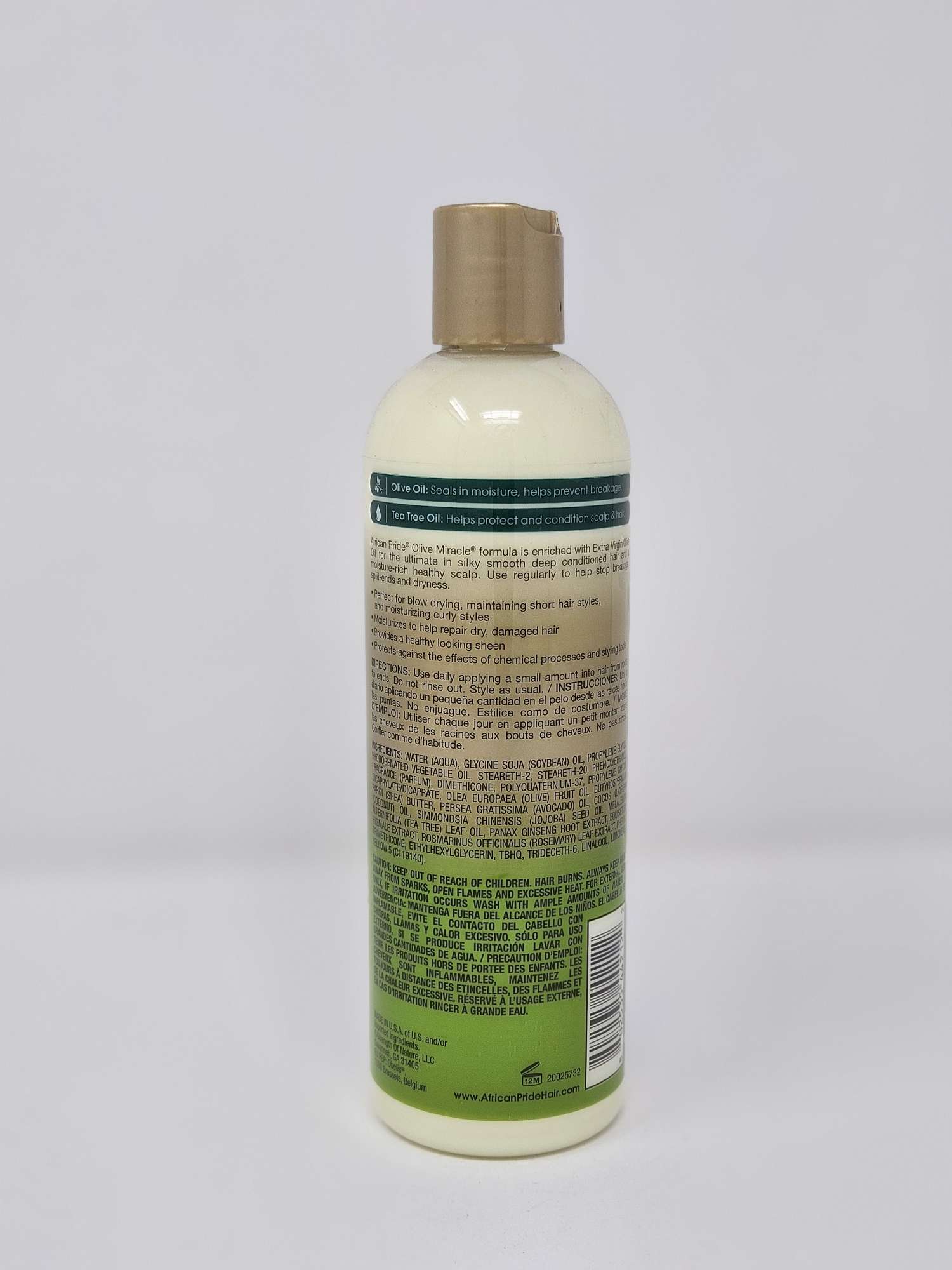 African Pride Olive Miracle Daily Hydration Oil Moisturizing Lotion - 12oz