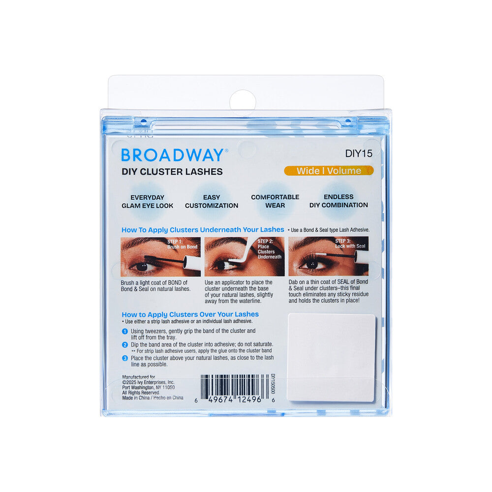 Broadway Volume DIY Cluster Full, Fluffy Lash Extensions - (DIY11 - DIY25)