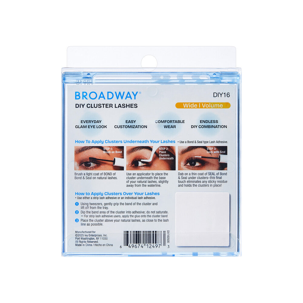 Broadway Volume DIY Cluster Full, Fluffy Lash Extensions - (DIY11 - DIY25)
