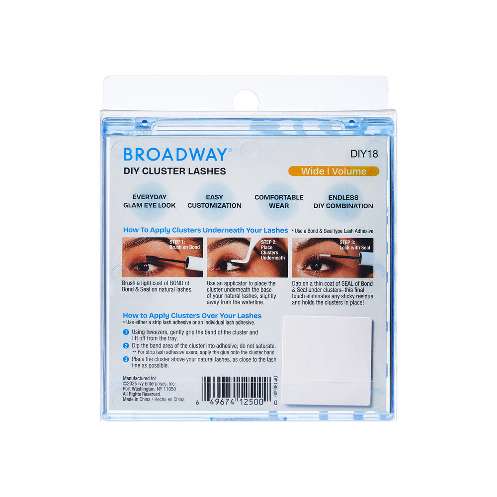 Broadway Volume DIY Cluster Full, Fluffy Lash Extensions - (DIY11 - DIY25)