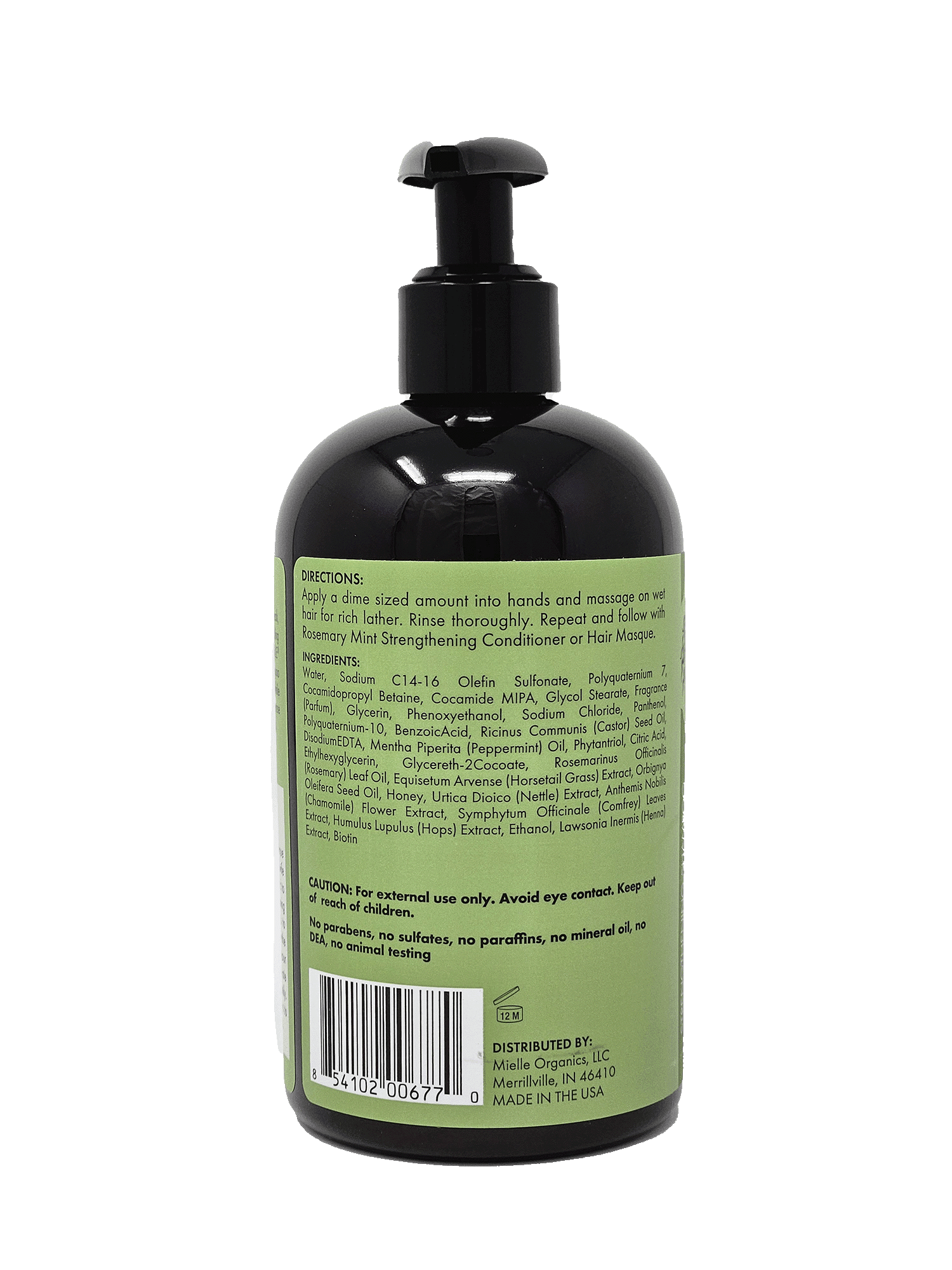 Mielle Rosemary Mint Strengthening Shampoo - 12oz