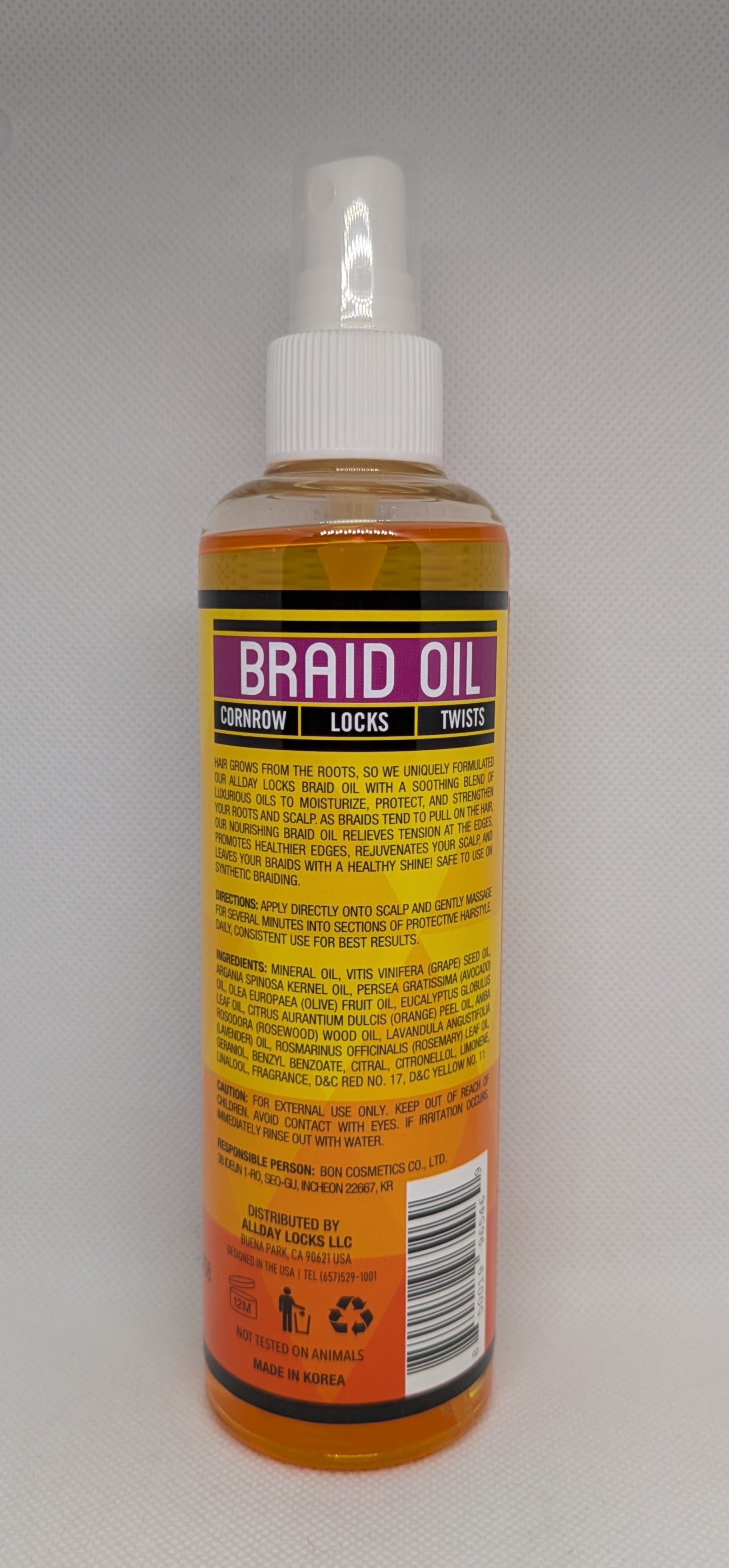 AllDay Locks Braid Oil - 8oz