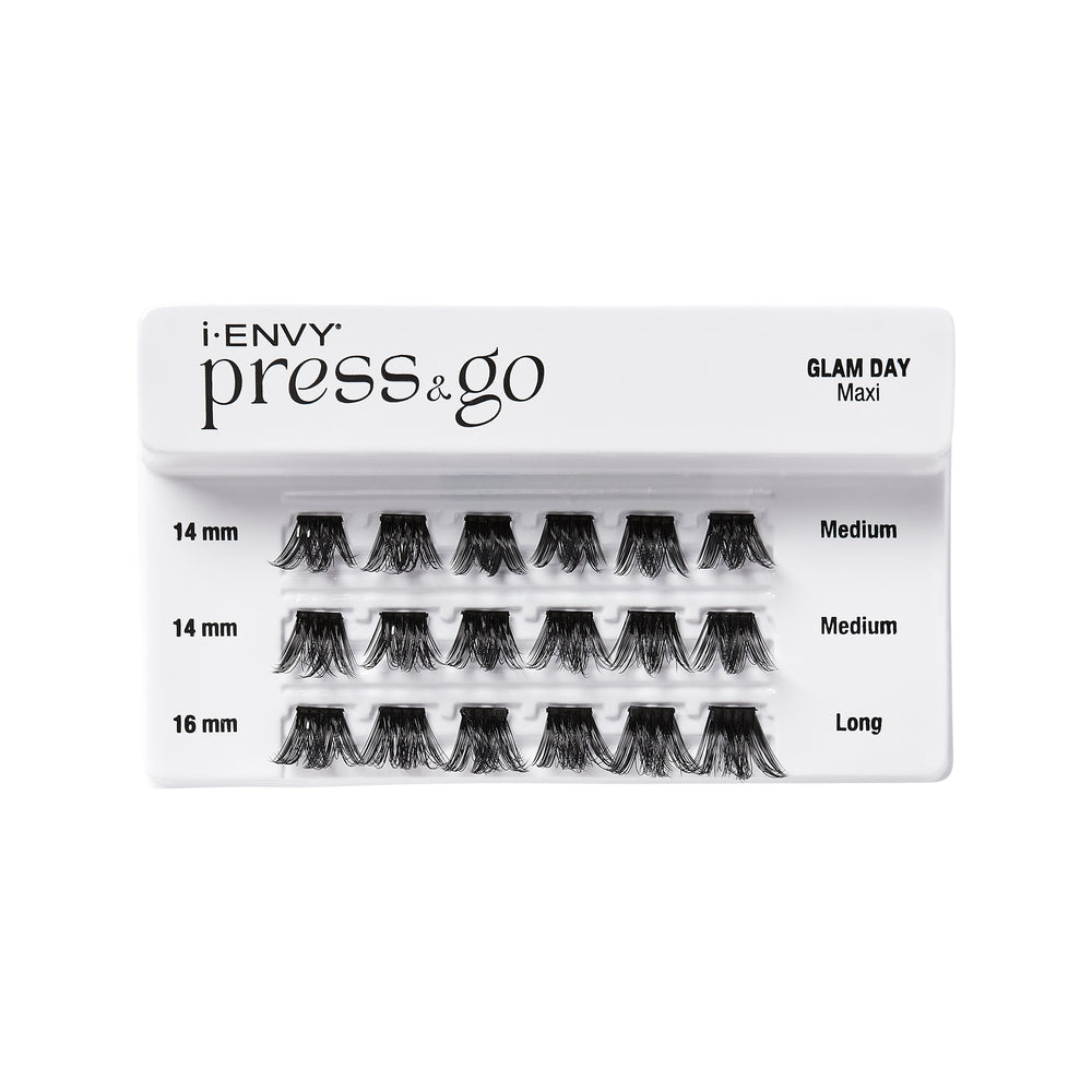 iEnvy Press & Go Press-On Pre-Glued Lash Clusters - Glam Day Maxi 07