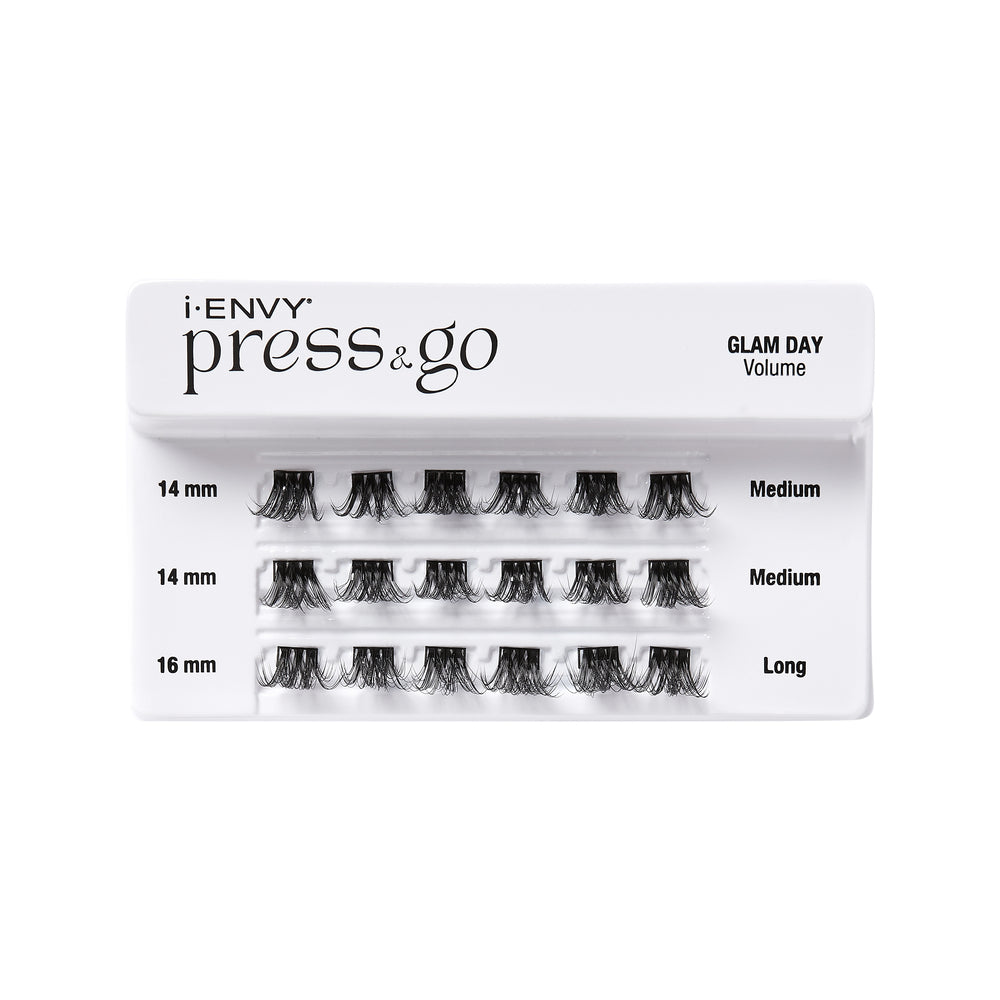 iEnvy Press & Go Press-On Pre-Glued Lash Clusters - Glam Day Volume 08