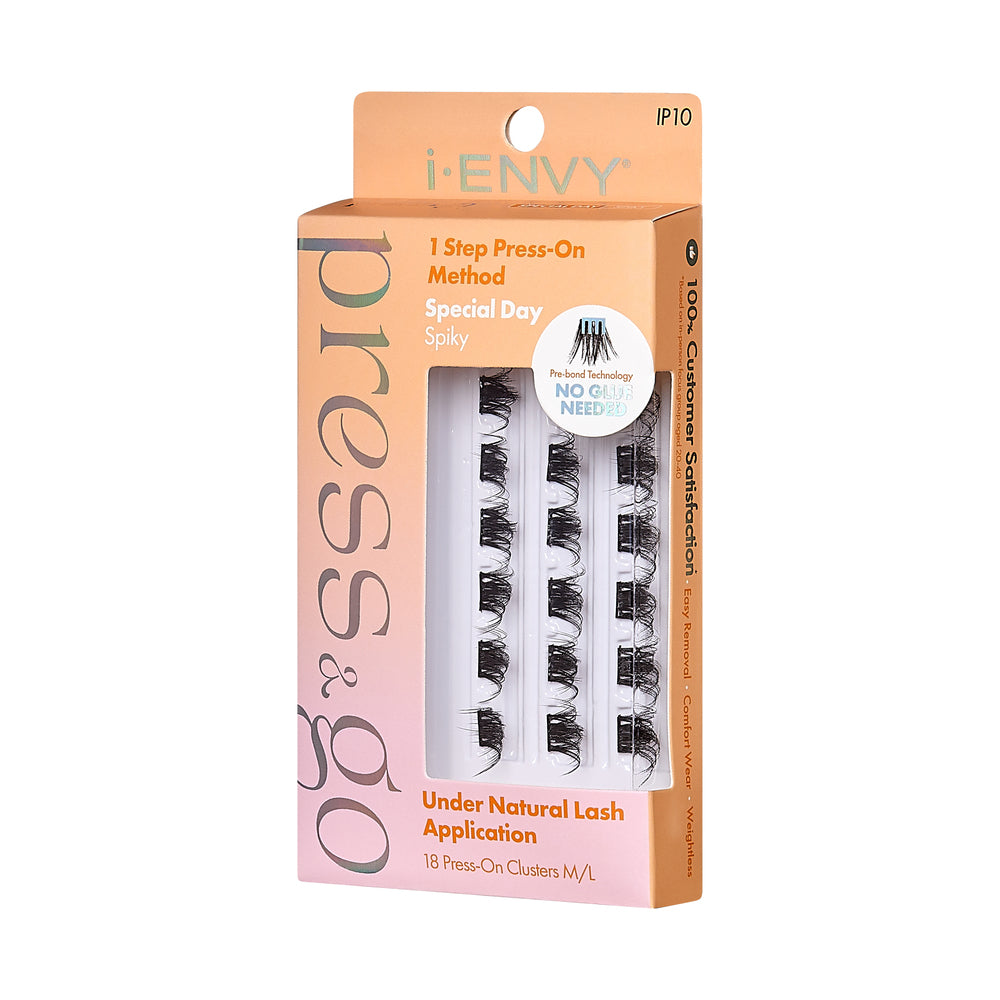 iEnvy Press & Go Press-On Pre-Glued Lash Clusters - Special Day Spiky 10