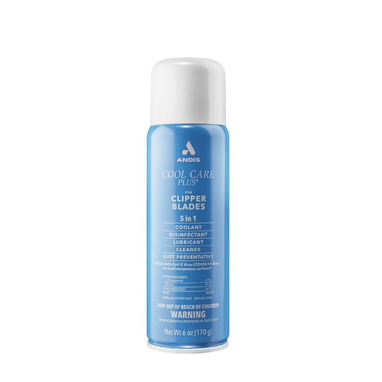 Andis Cool Care Plus Coolant, Disinfectant, Lubricant, & Rust-Preventative Cleaning Spray