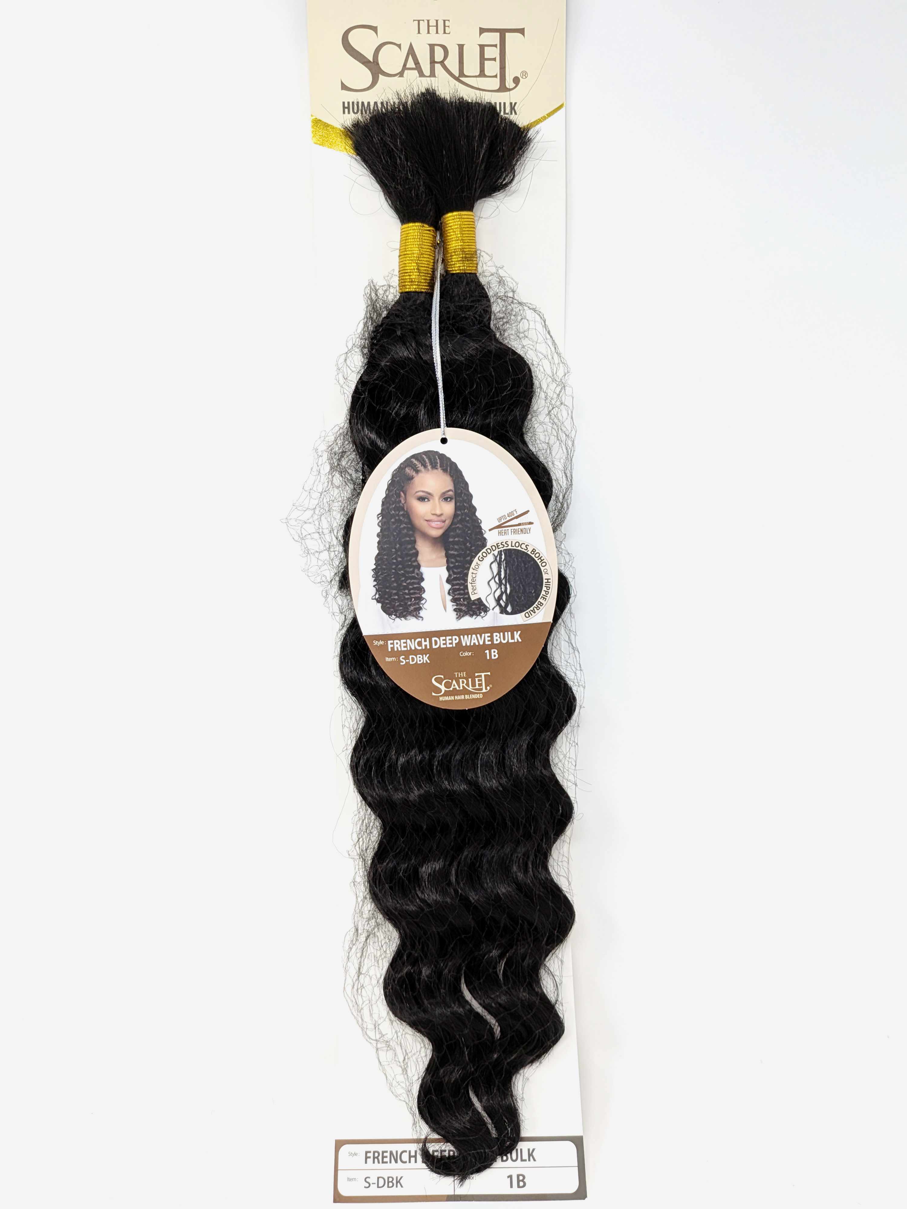 The Scarlet Human Hair Blended Bulk Hair French Deep Wave