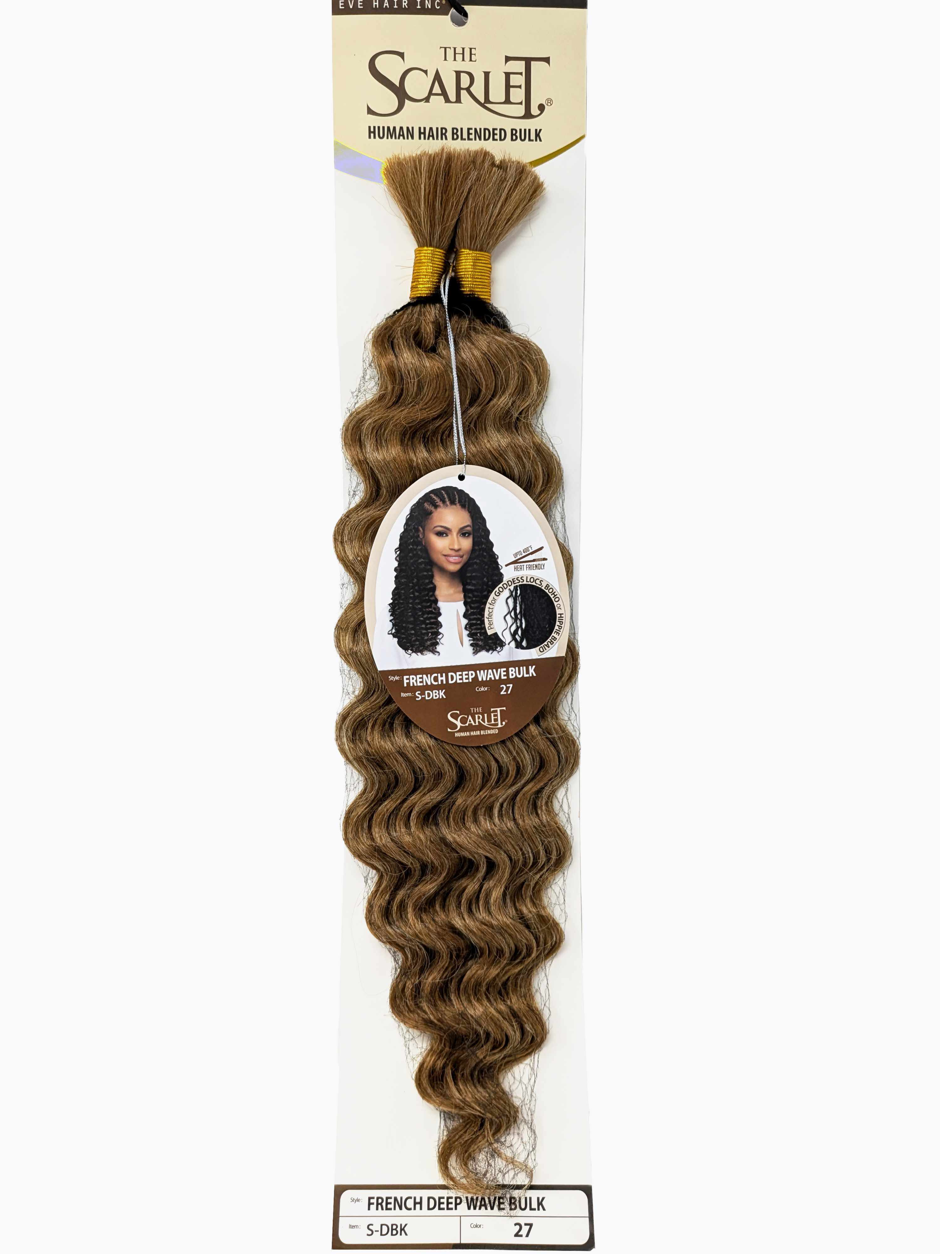 The Scarlet Human Hair Blended Bulk Hair French Deep Wave