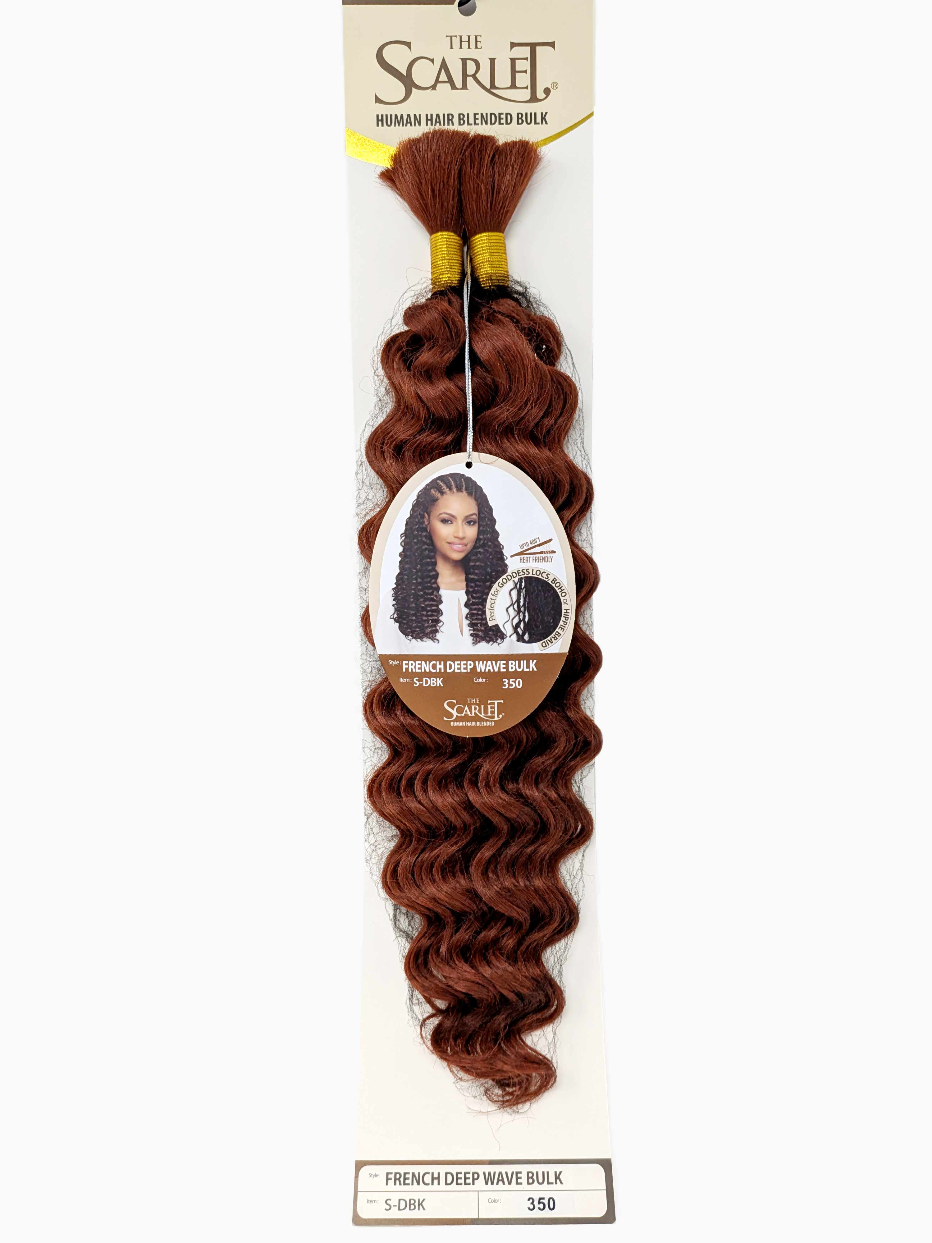 The Scarlet Human Hair Blended Bulk Hair French Deep Wave