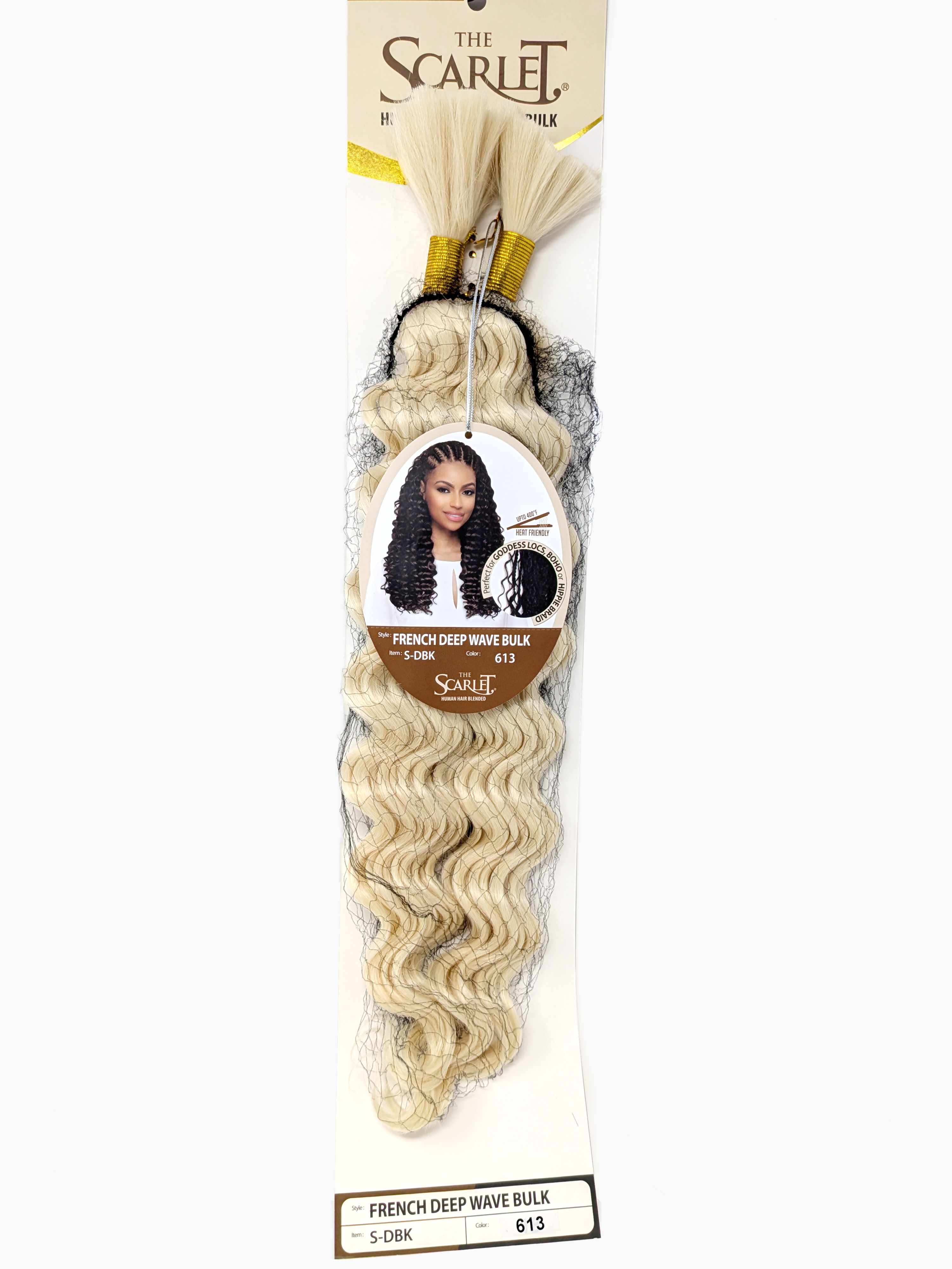 The Scarlet Human Hair Blended Bulk Hair French Deep Wave