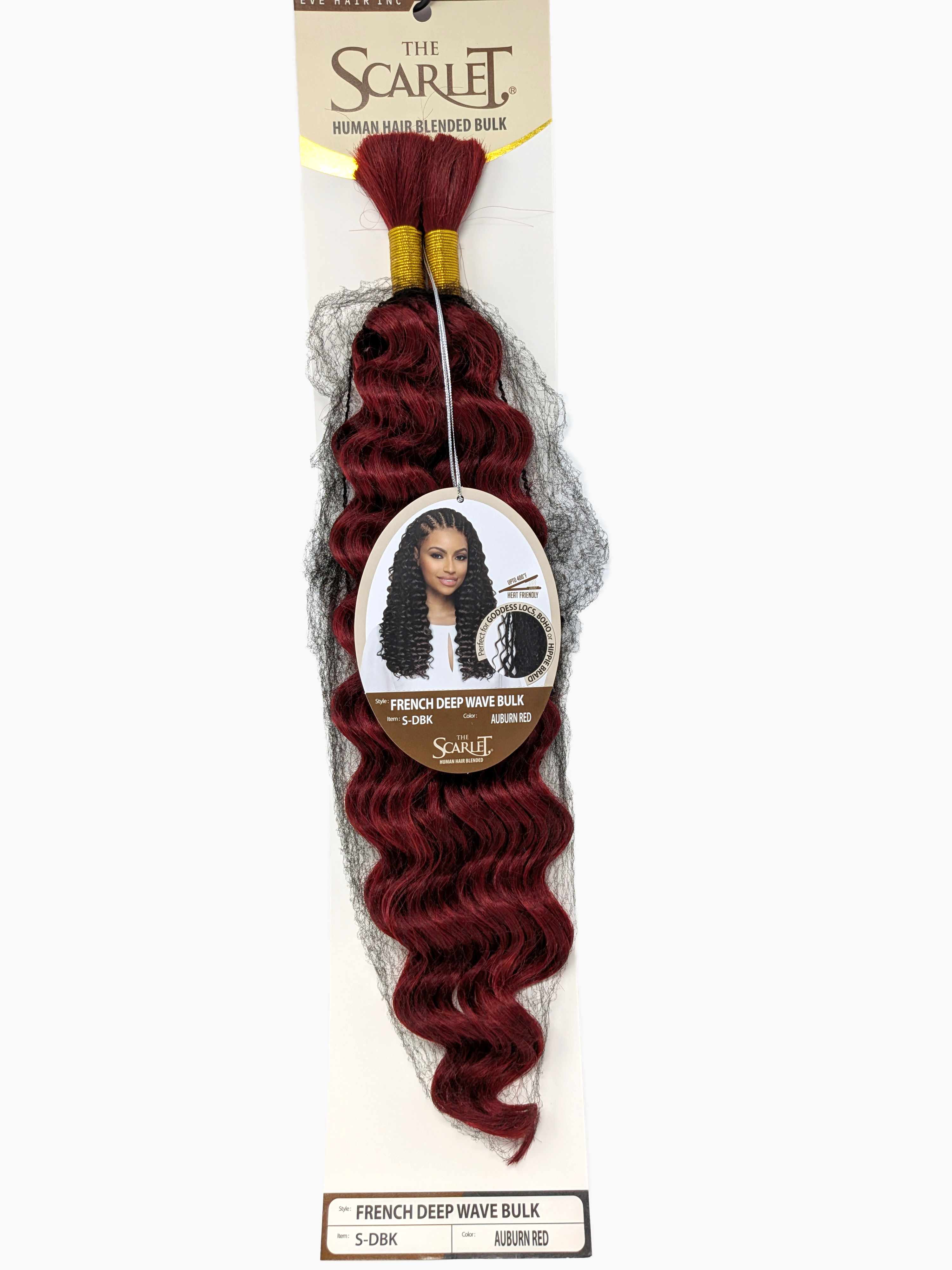 The Scarlet Human Hair Blended Bulk Hair French Deep Wave