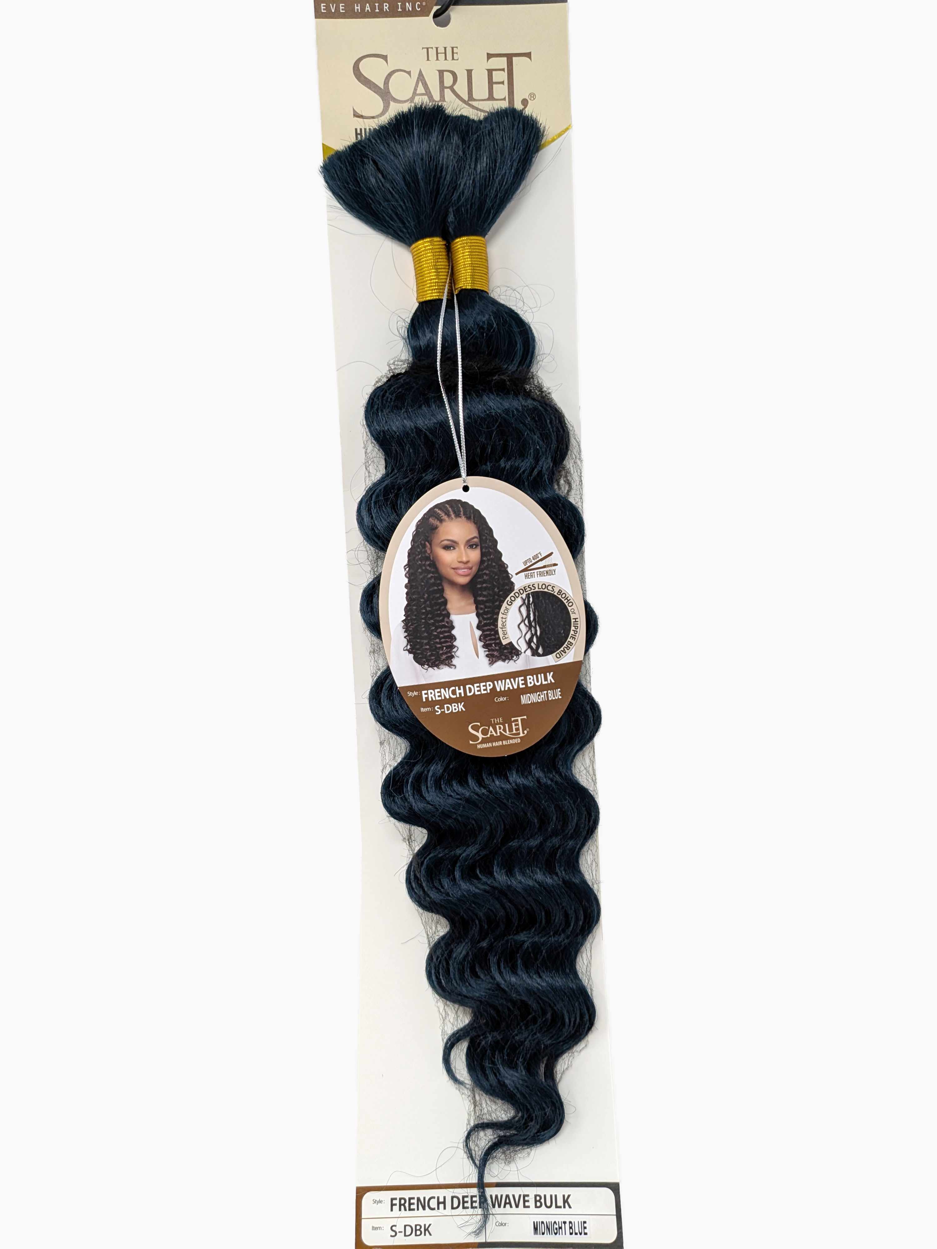 The Scarlet Human Hair Blended Bulk Hair French Deep Wave
