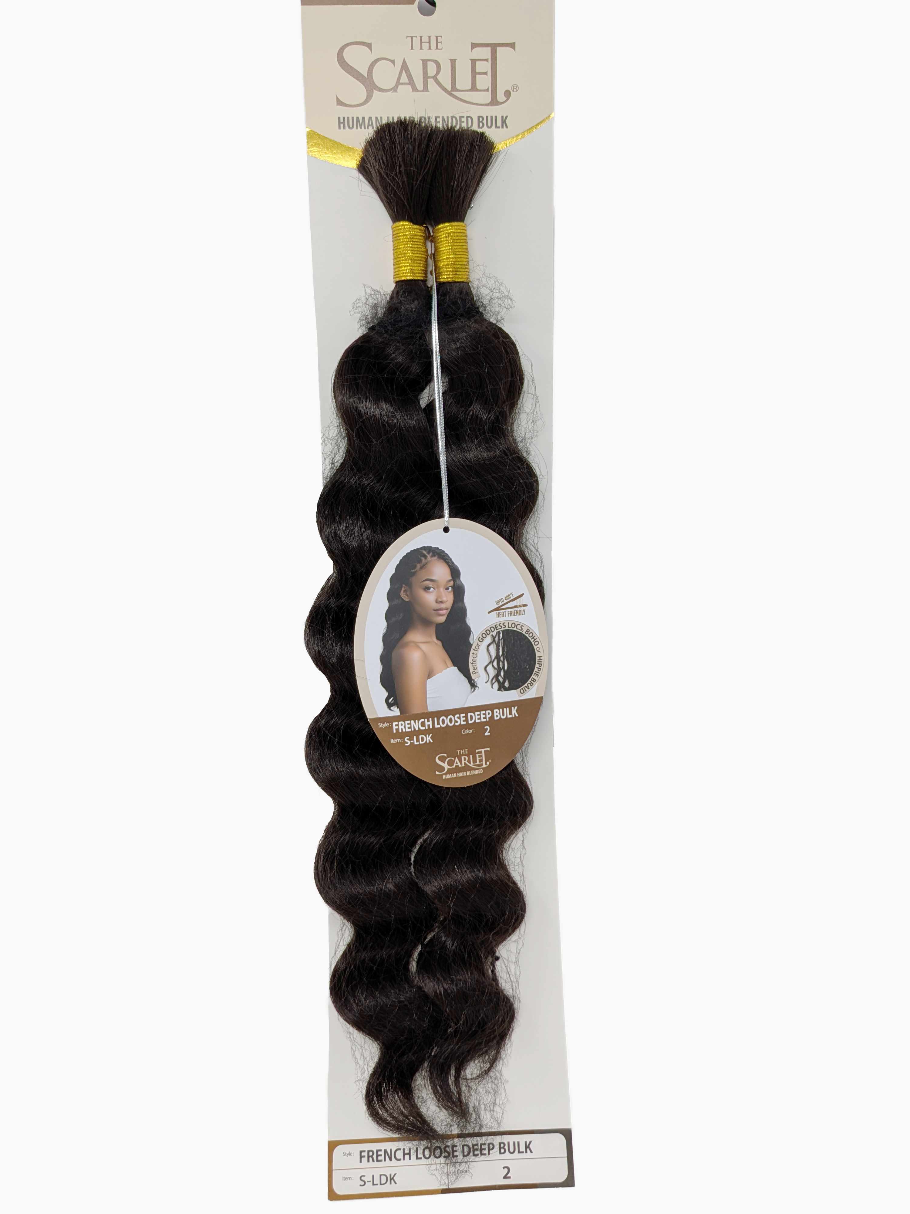 The Scarlet Human Hair Blended Bulk French Loose Deep Bulk