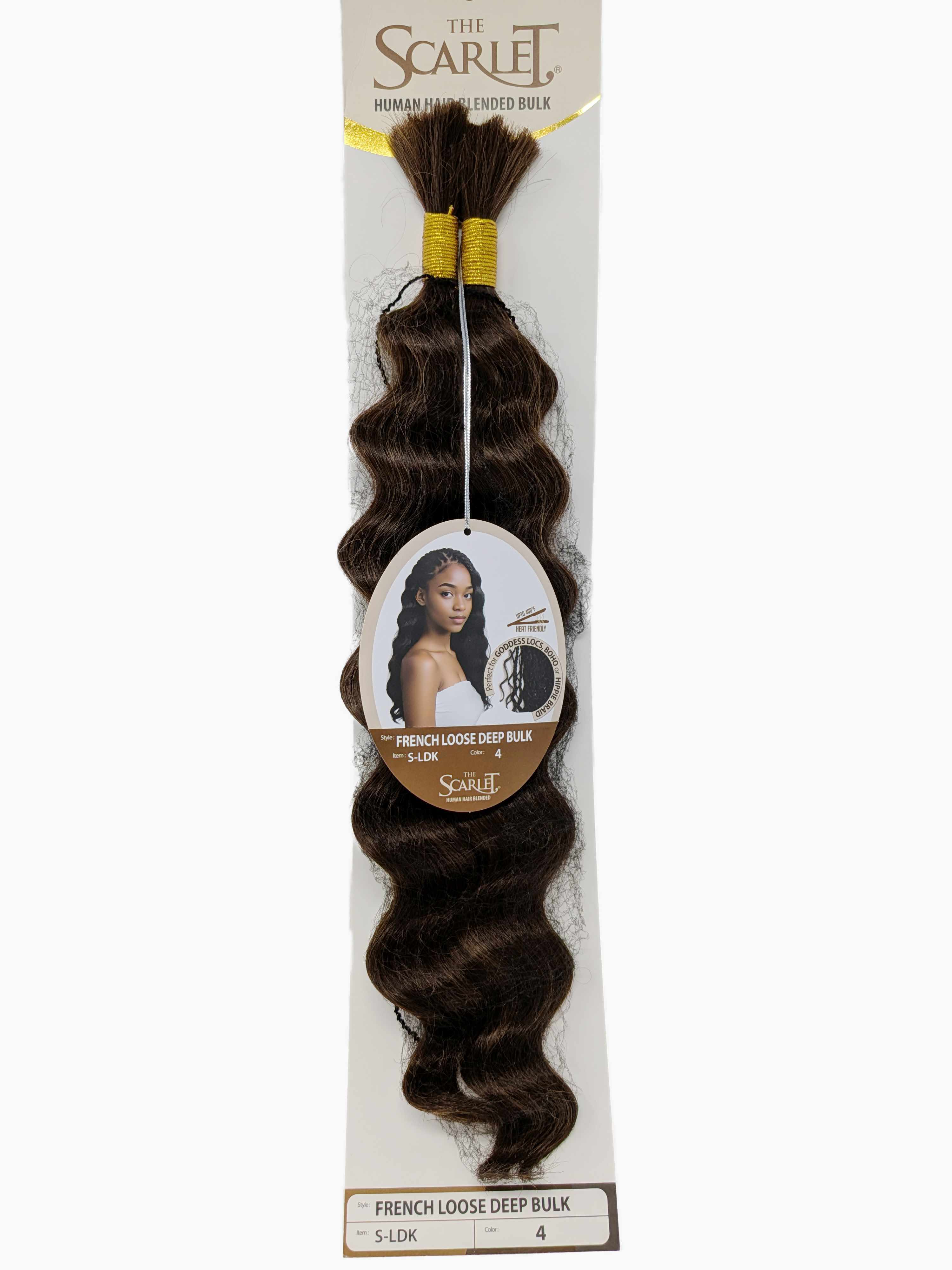 The Scarlet Human Hair Blended Bulk French Loose Deep Bulk