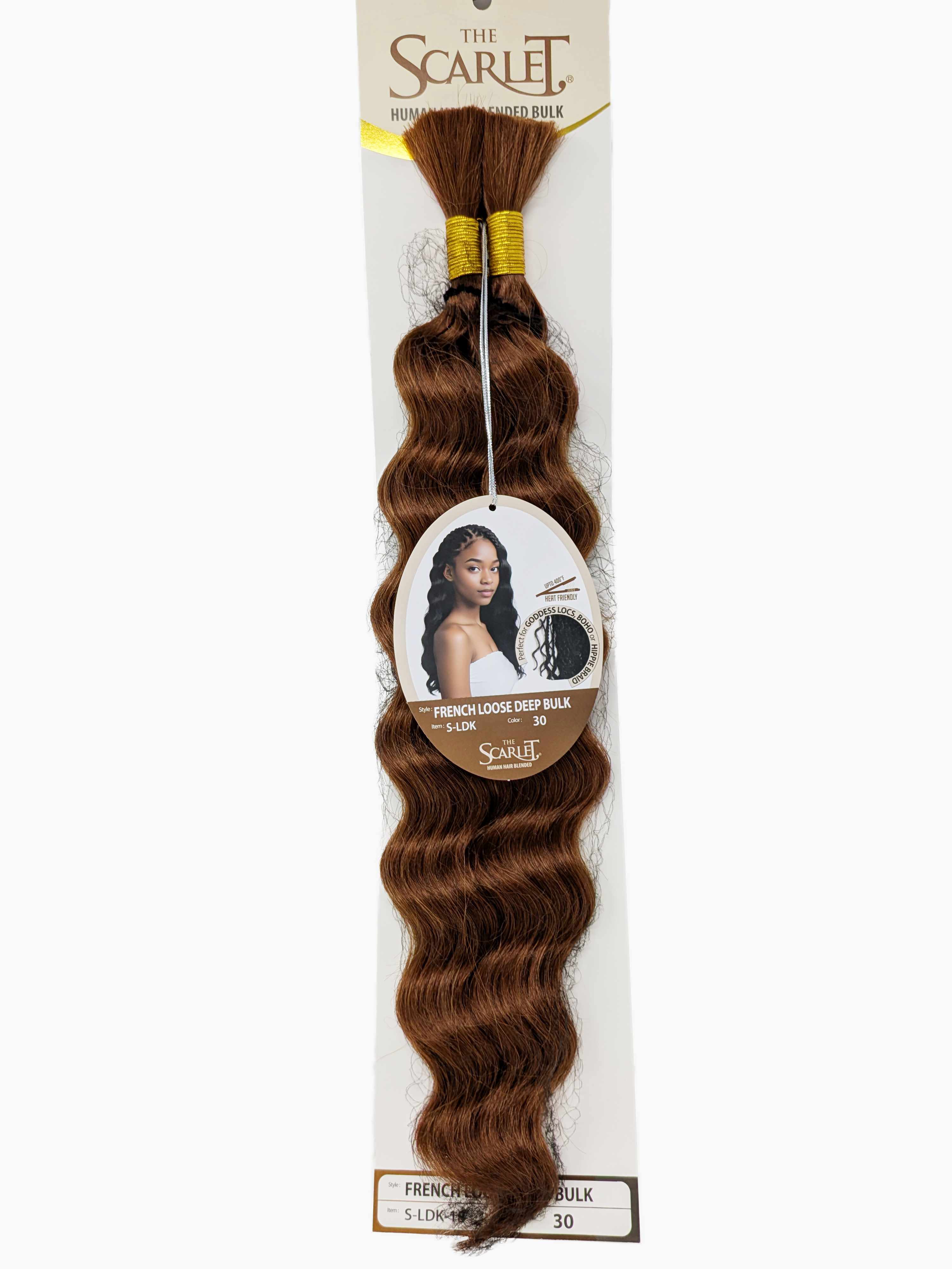 The Scarlet Human Hair Blended Bulk French Loose Deep Bulk