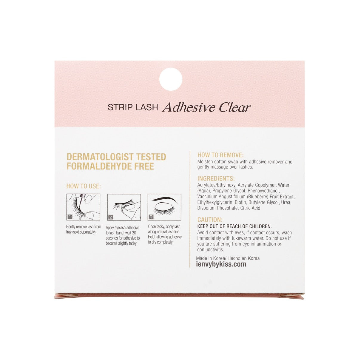 VLuxe Biotin Striplash Adhesive w/Biotin - Clear