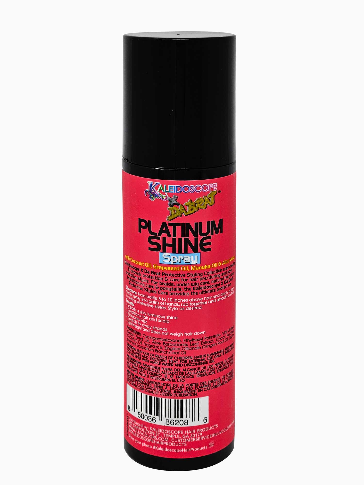Kaleidoscope DaBrat Platinum Shine Spray - 6oz