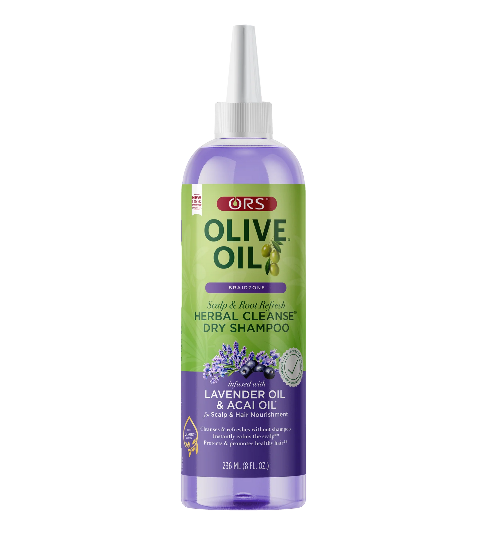 ORS Olive Oil Braidzone Herbal Cleanse Dry Shampoo for Scalp & Hair Nourishment - 8oz