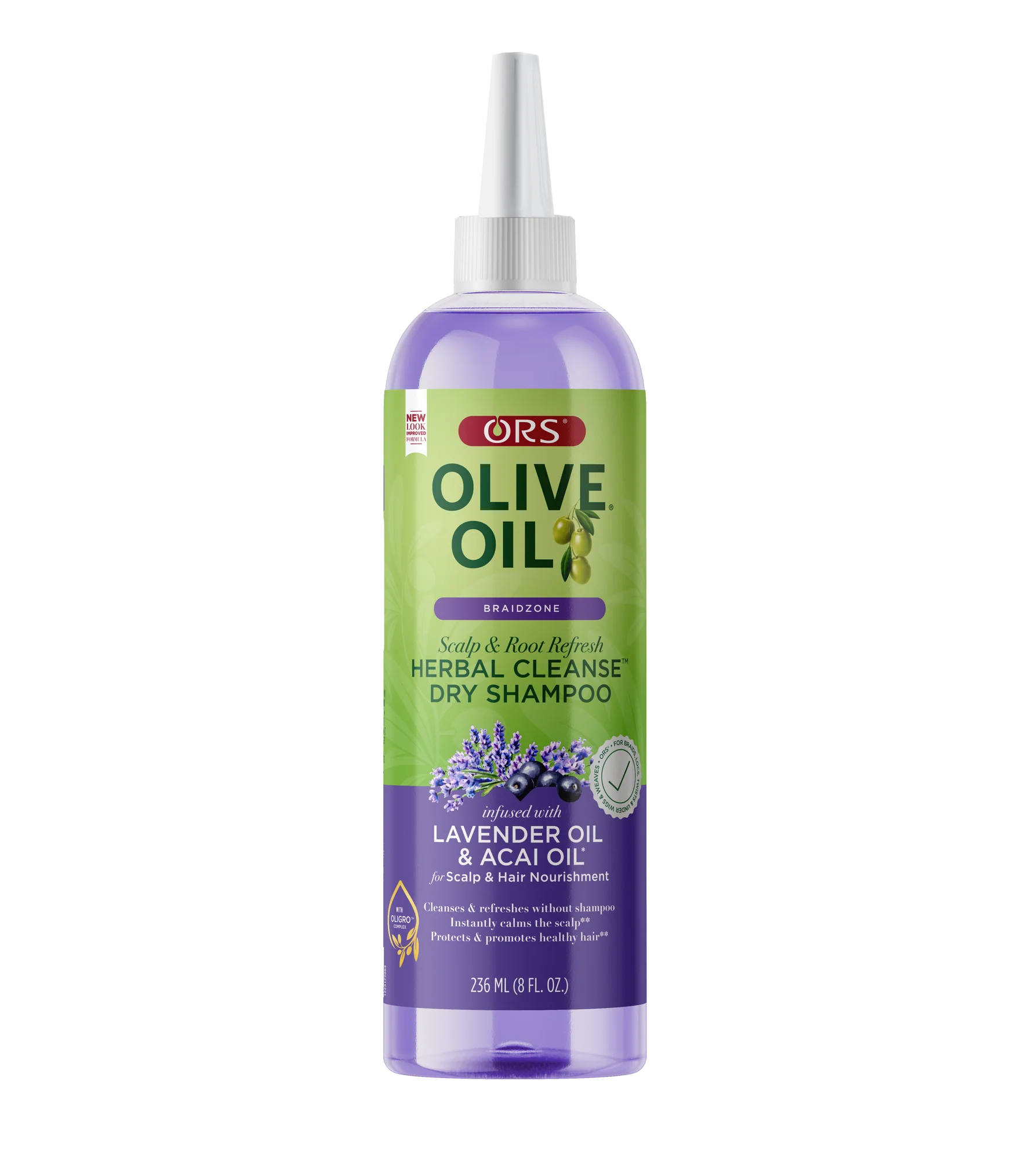 ORS Olive Oil Braidzone Herbal Cleanse Dry Shampoo for Scalp & Hair Nourishment - 8oz