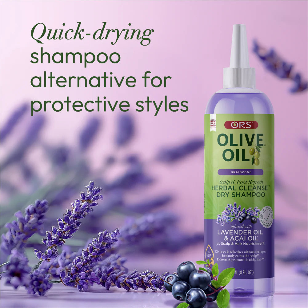 ORS Olive Oil Braidzone Herbal Cleanse Dry Shampoo for Scalp & Hair Nourishment - 8oz
