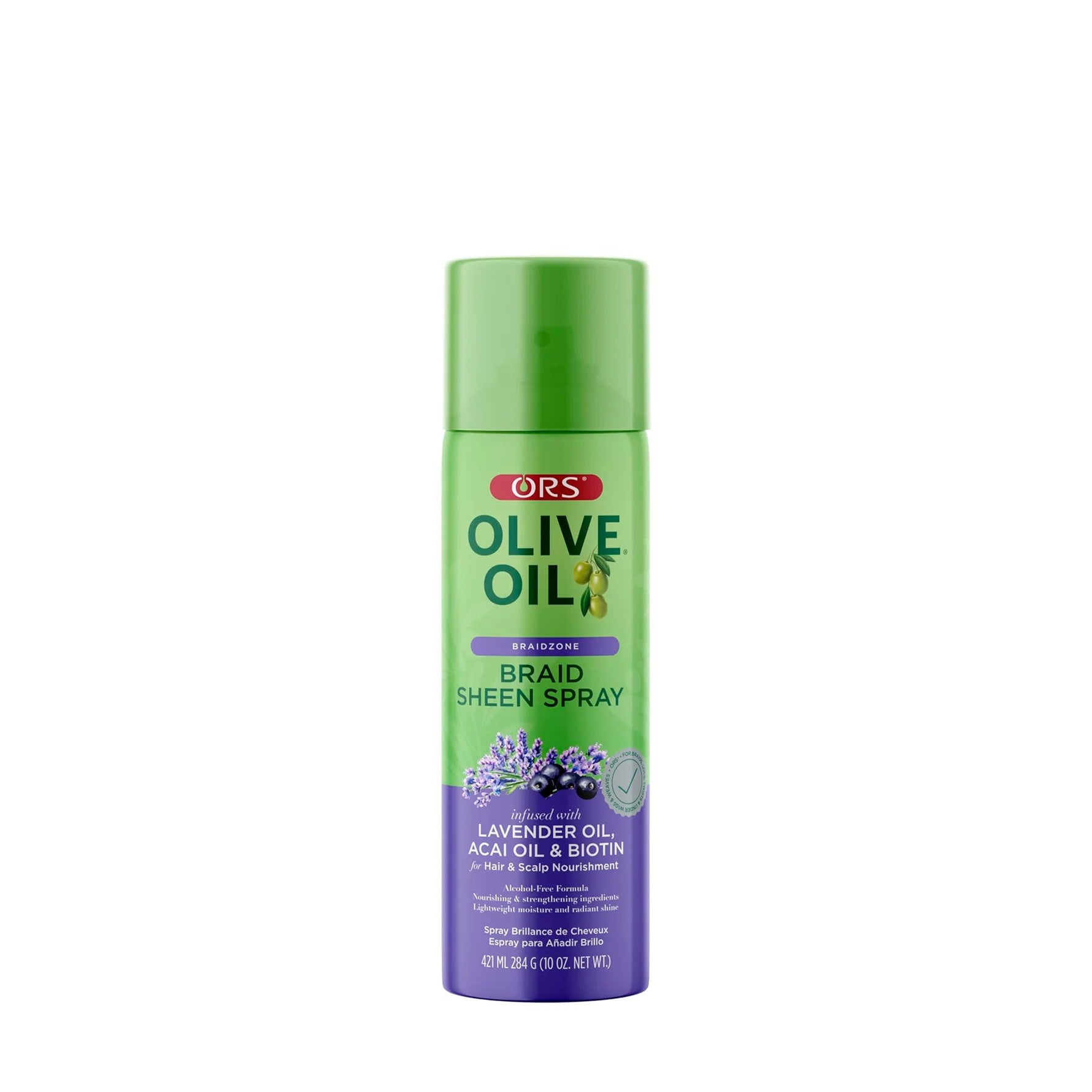 ORS Olive Oil Braidzone Braid Sheen Spray for Hair & Scalp Nourishment - 10oz