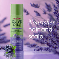 ORS Olive Oil Braidzone Braid Sheen Spray for Hair & Scalp Nourishment - 10oz