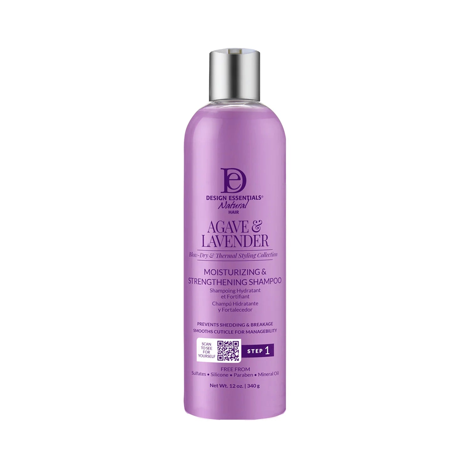 Design Essentials Agave & Lavender Moisturizing and Strengthening Shampoo - 12oz