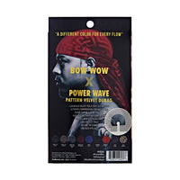 Red by Kiss BOW WOW X Powerwave Pattern Velvet Durag