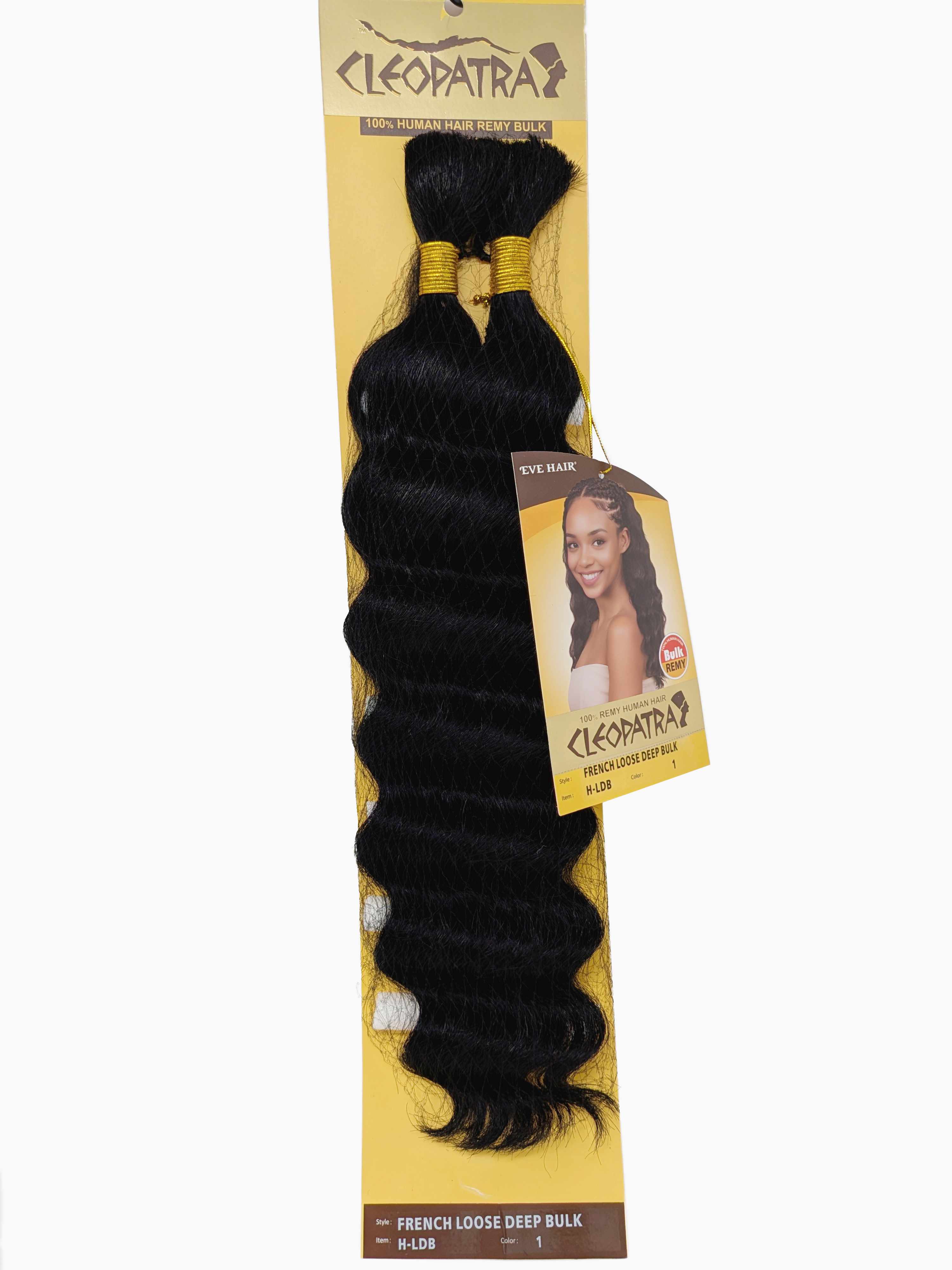 Cleopatra French Loose Deep Bulk 100% Human Braiding Hair