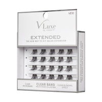 VLuxe Extended Faux Mink Clear Band Cluster Clean Blending Effect - VE10