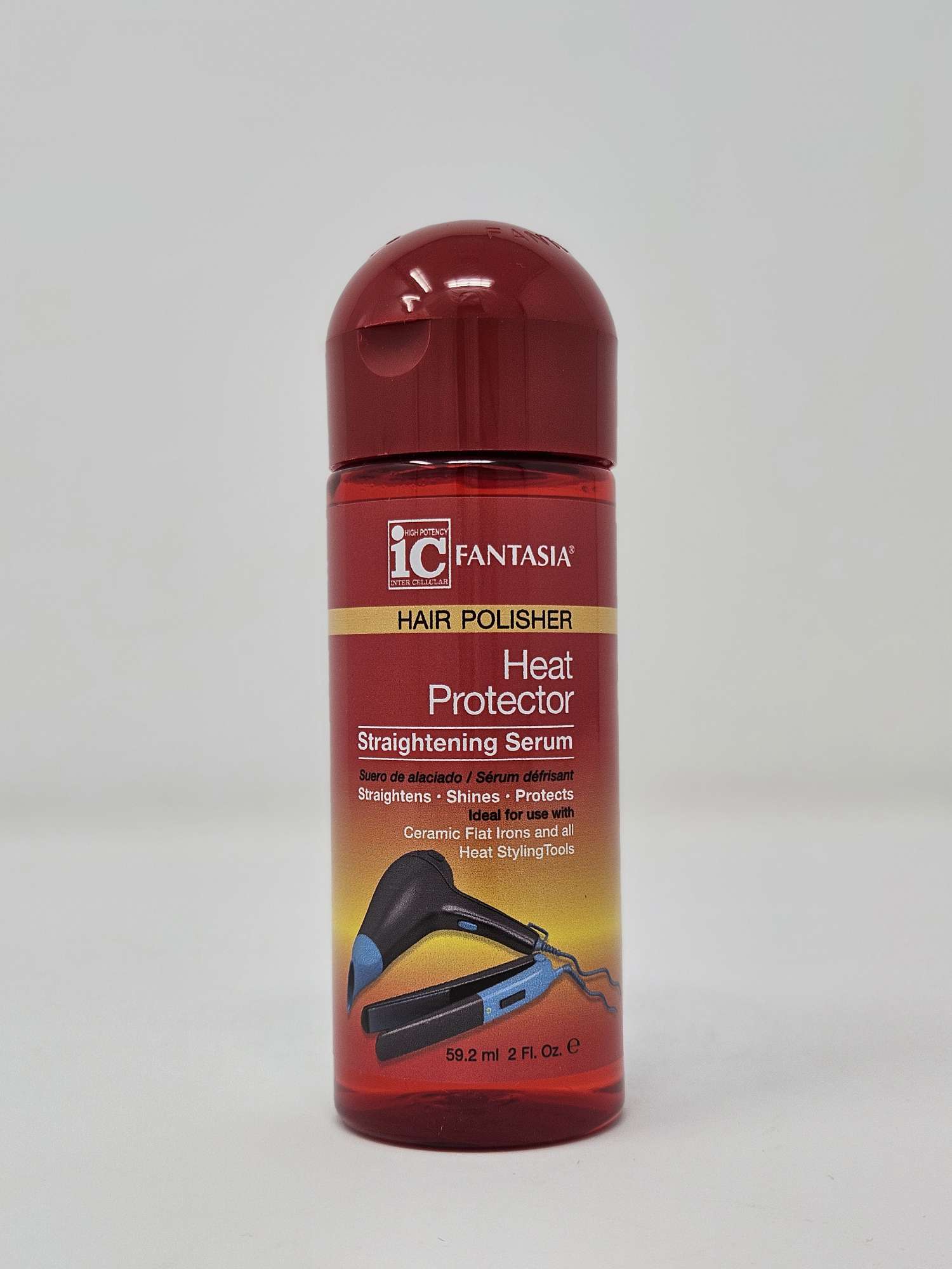 ic Fantasia Hair Polisher Heat Protector Straightening Serum