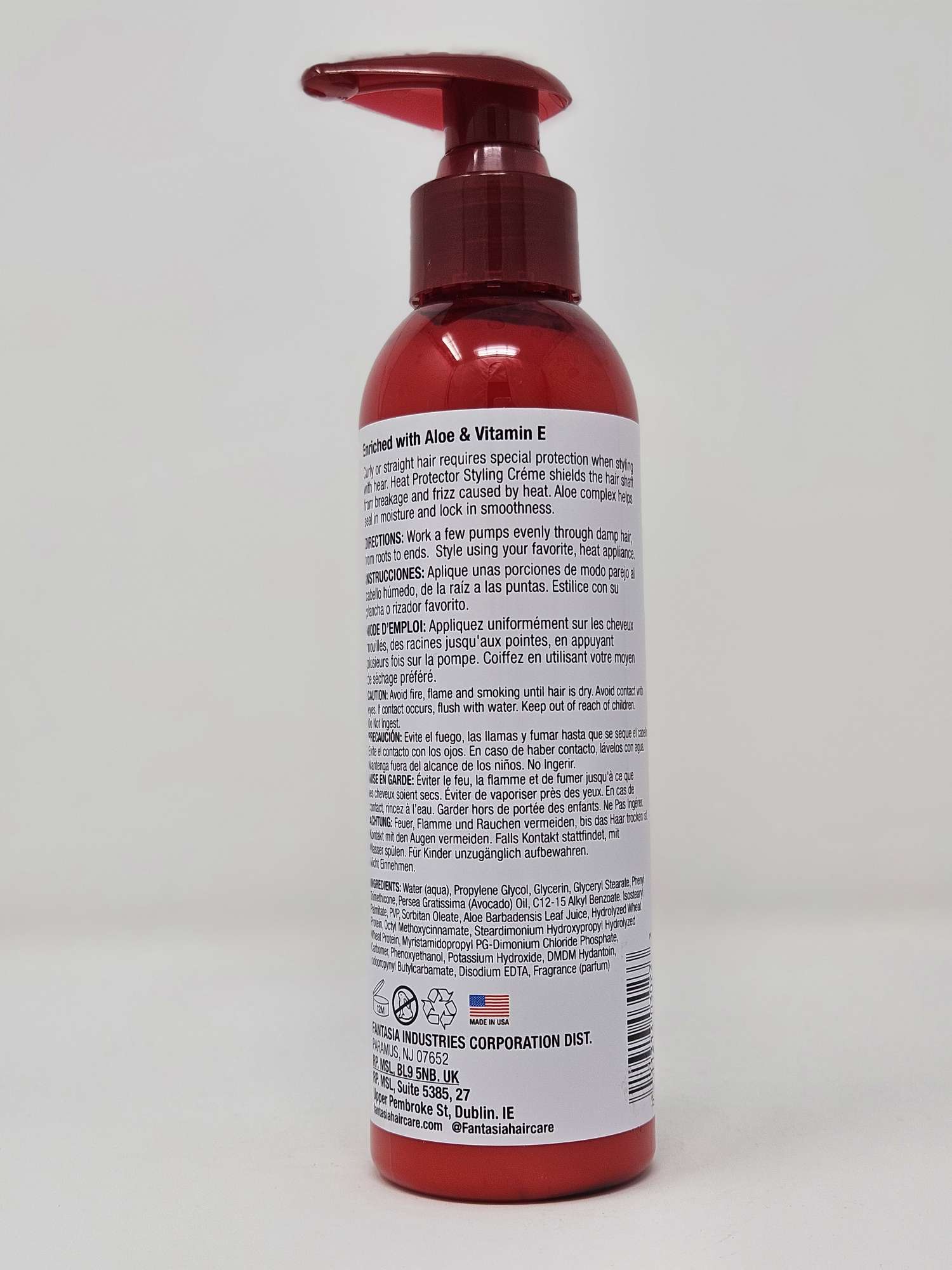 ic Fantasia Hair Polisher Heat Protector Styling Creme - 6oz