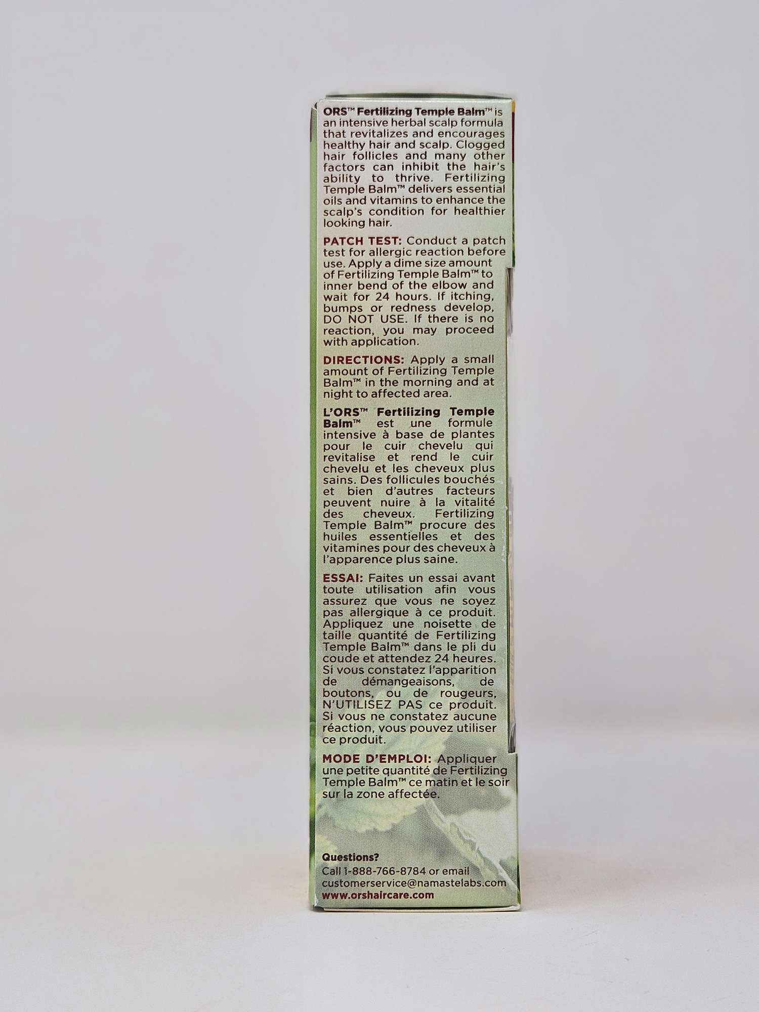 ORS HAIRestore Fertilizing Temple Balm with Nettle Leaf & Horsetail Extract - 2oz