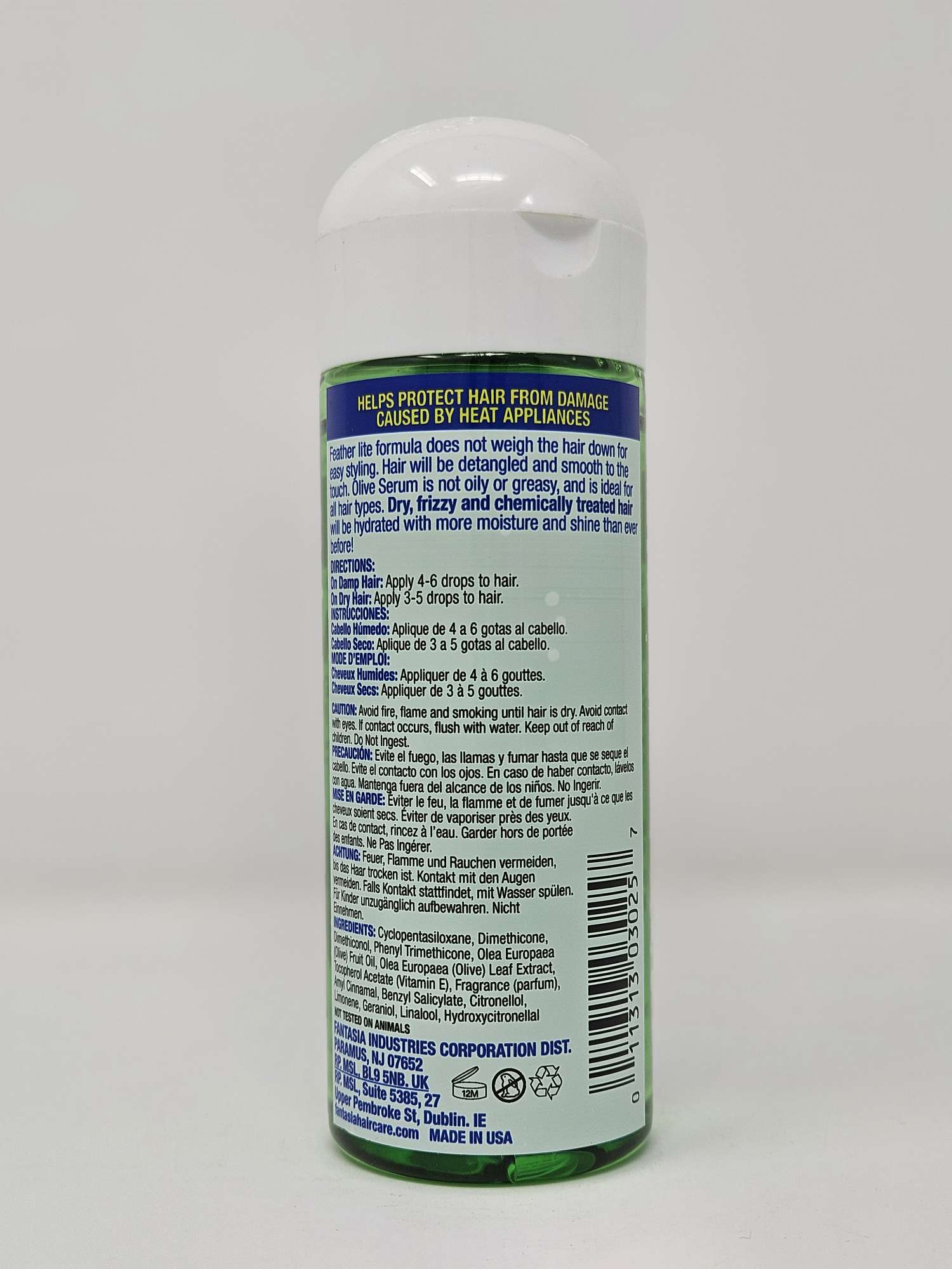 ic Fantasia Hair Polisher Olive Moisturizing Shine Serum - 6oz