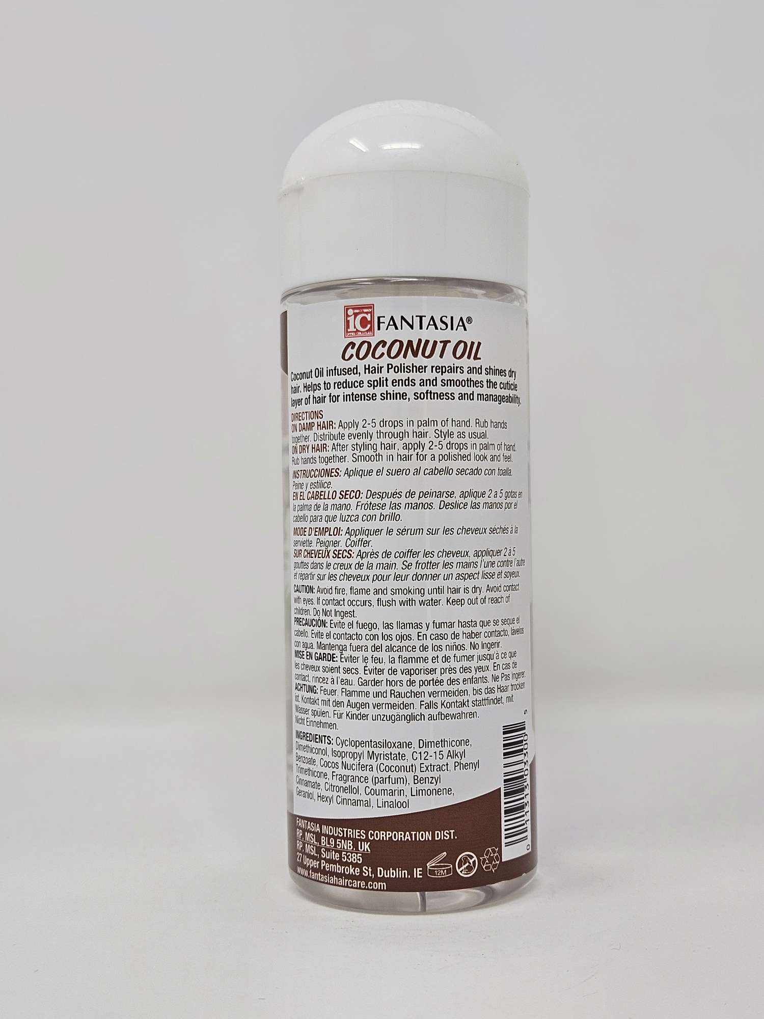 ic Fantasia Hair Polisher Coconut Oil - 6oz