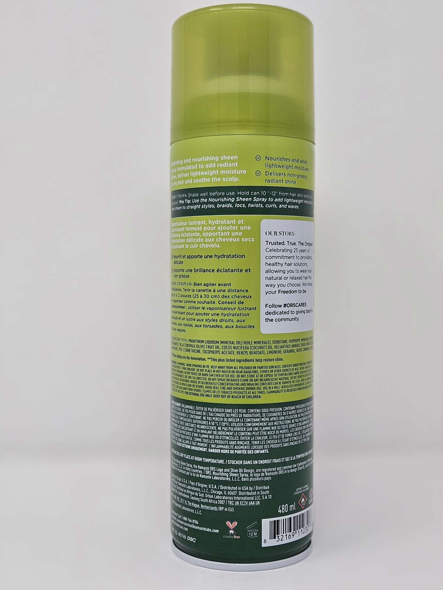 ORS Olive Oil Alcohol-Free Nourishing Sheen Spray with Coconut Oil