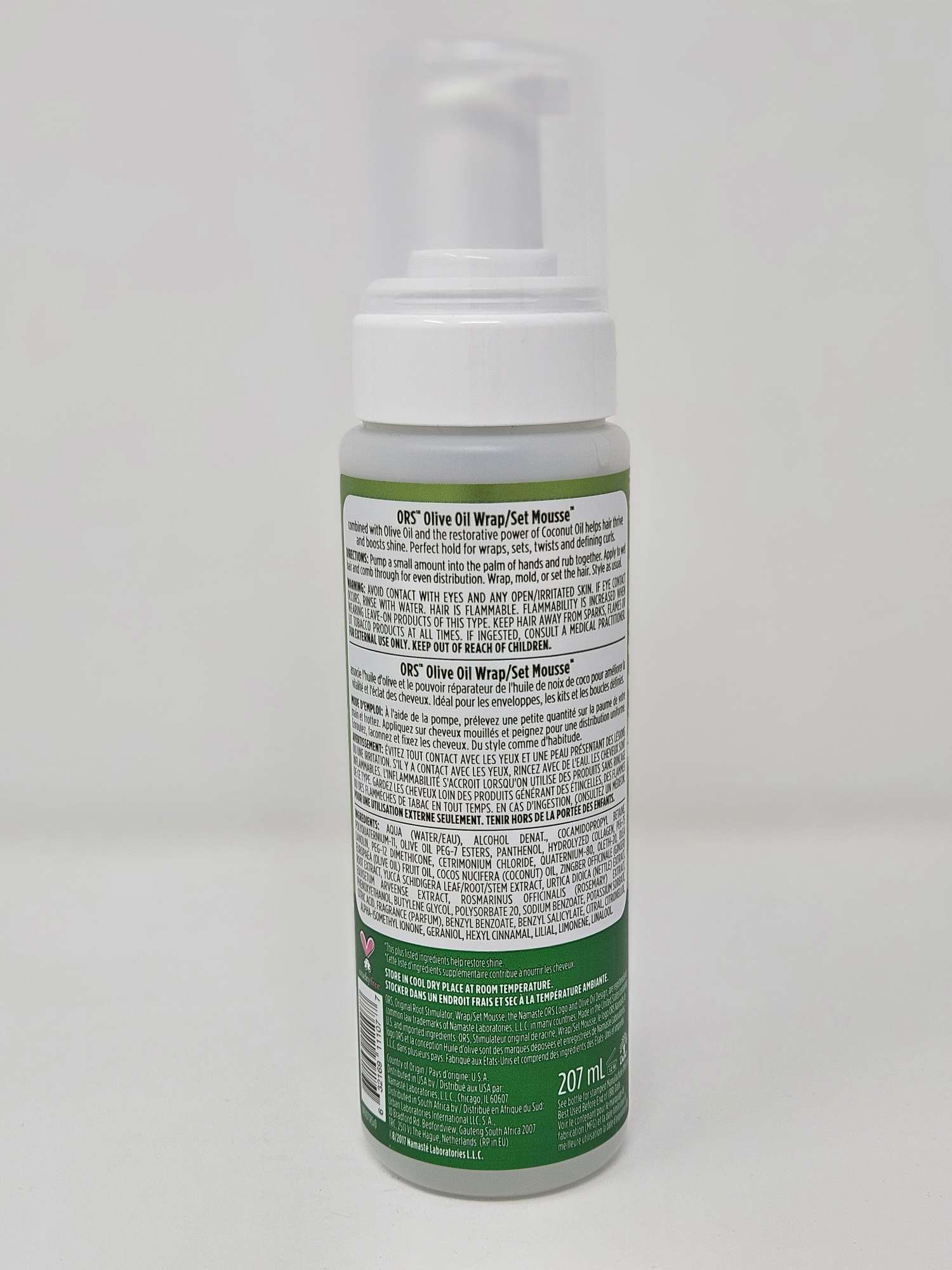 ORS Olive Oil Hold & Shine Wrap/Set Mousse with Coconut Oil - 7oz