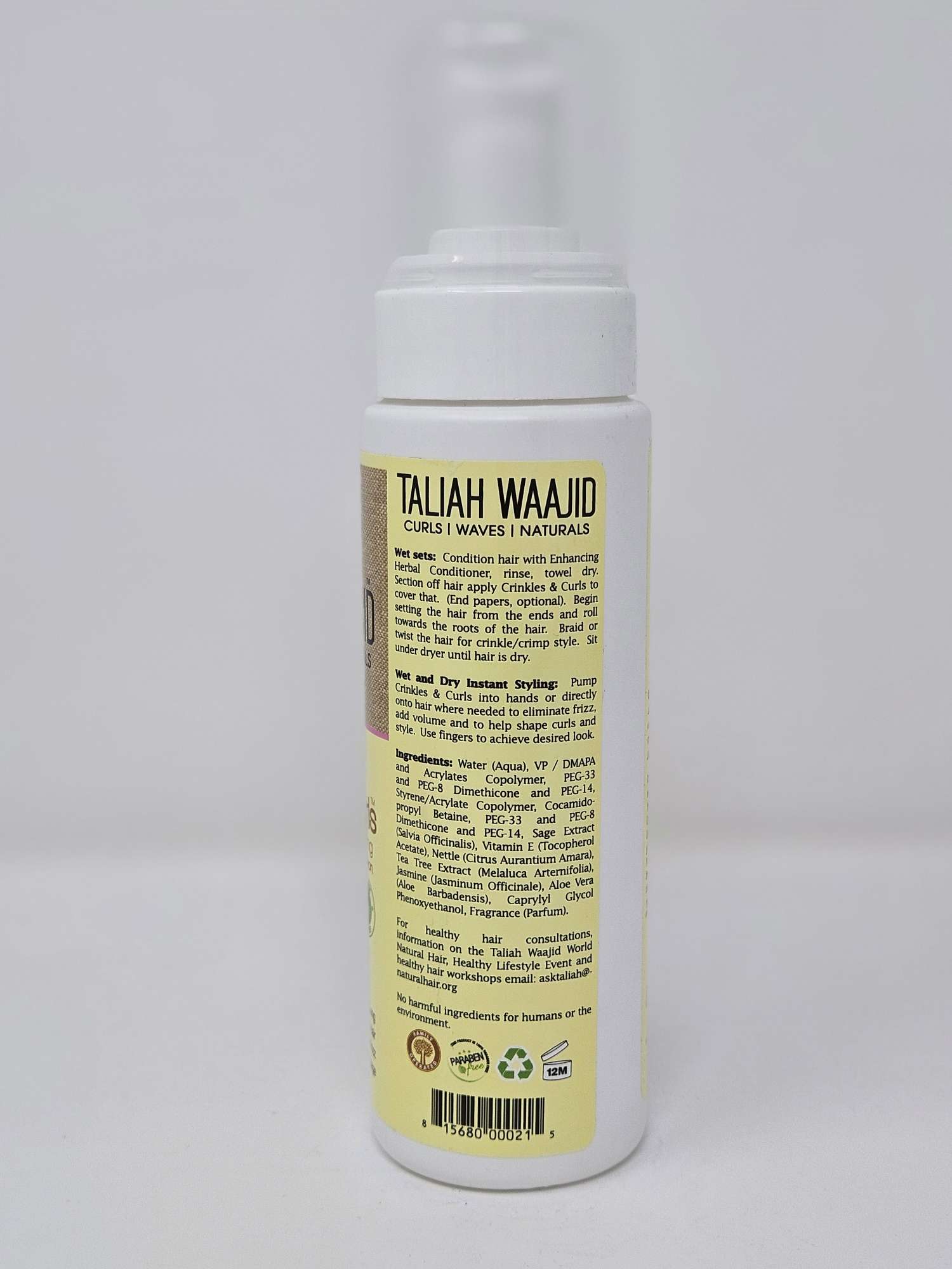 Taliah Waajid Crinkles & Curls Natural Hair Setting & Styling Lotion - 8oz