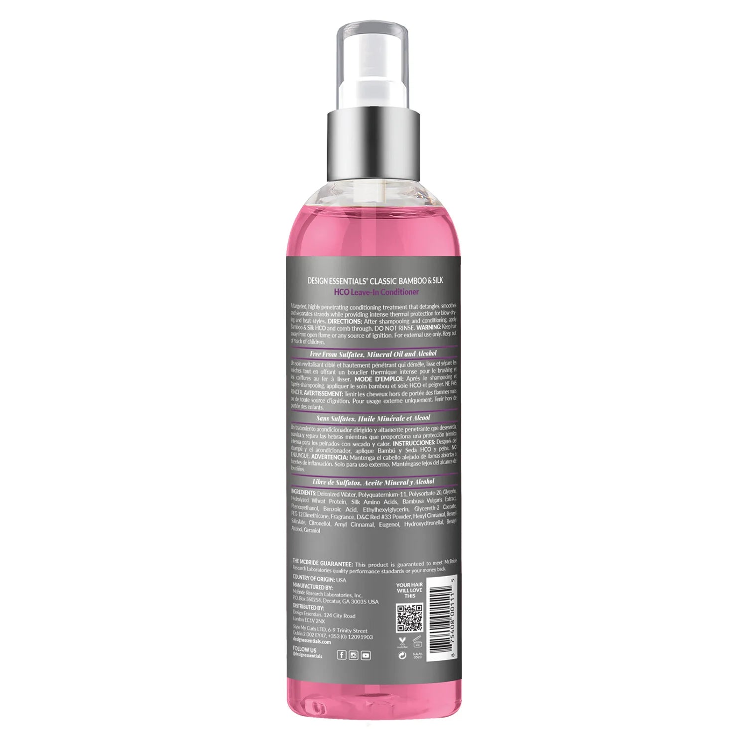 Design Essentials Bamboo & Silk HCO Leave-in Conditioner - 8oz