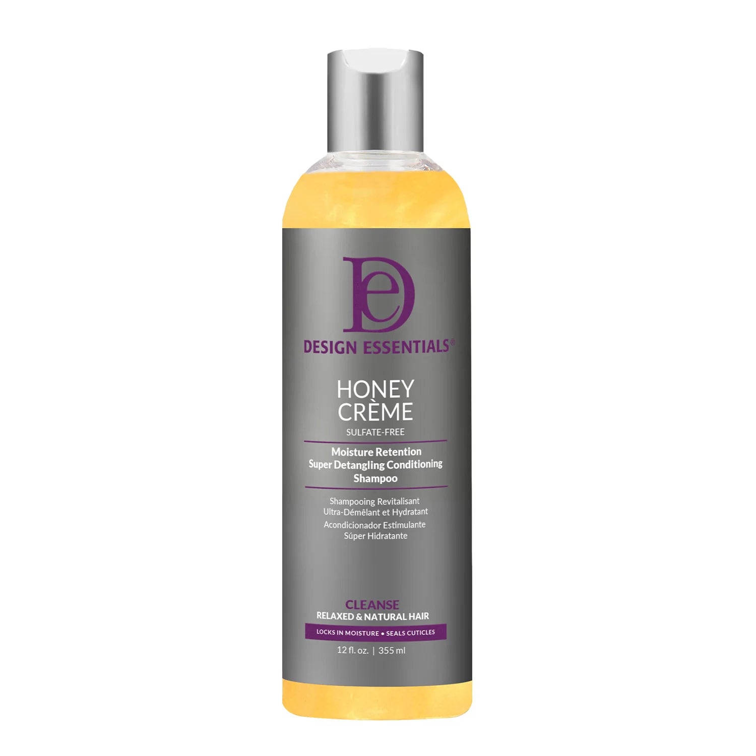 Design Essentials Honey Creme Moisture Retention Detangling Conditioning Shampoo - 12oz