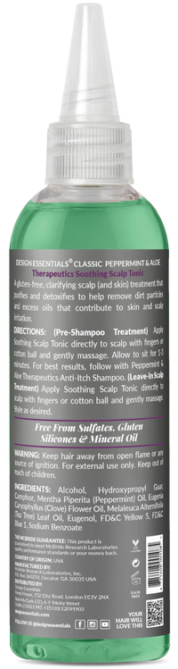Design Essentials Peppermint & Aloe Soothing Scalp Tonic - 4oz