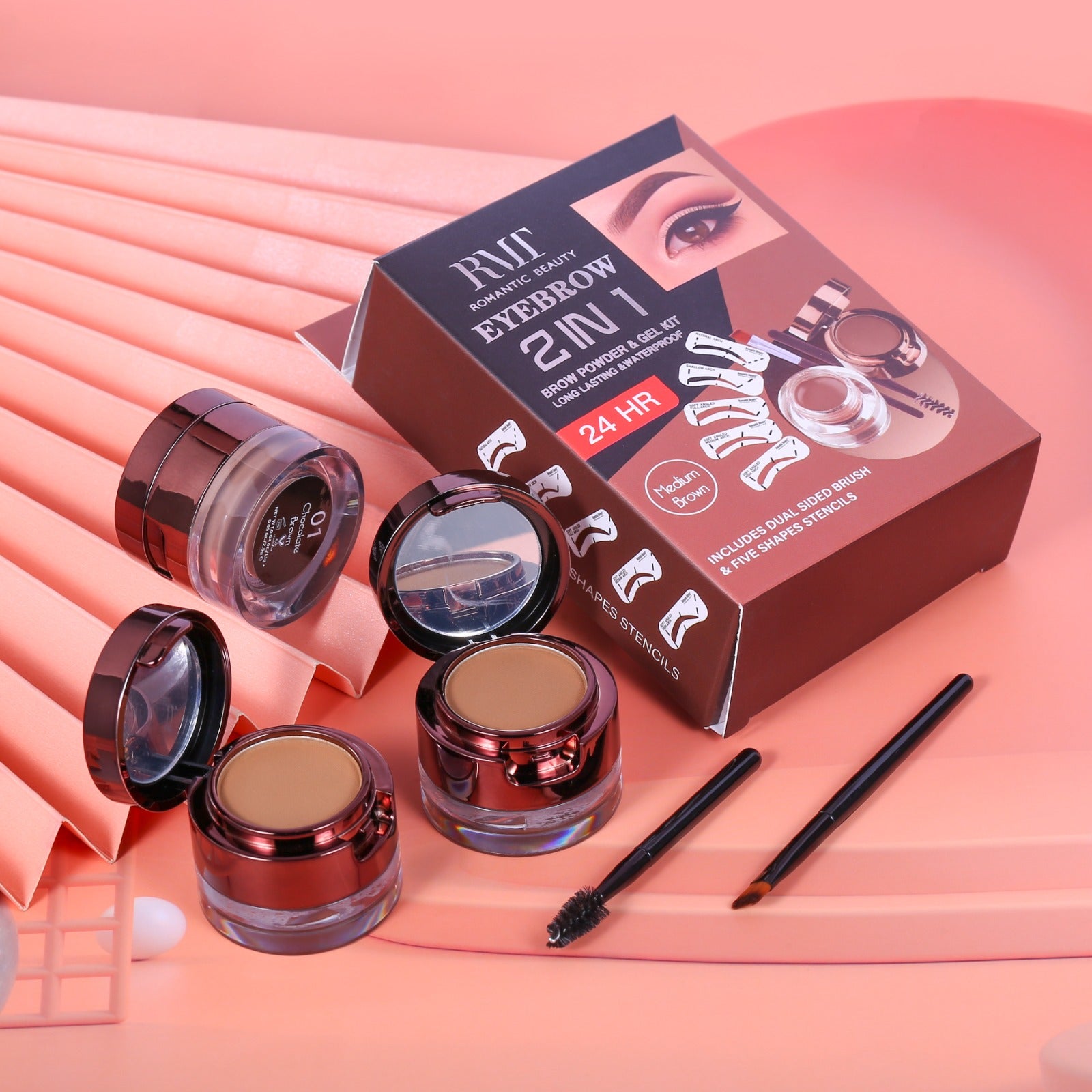 RMT Eyebrow Powder & Gel 2 in 1 Kit