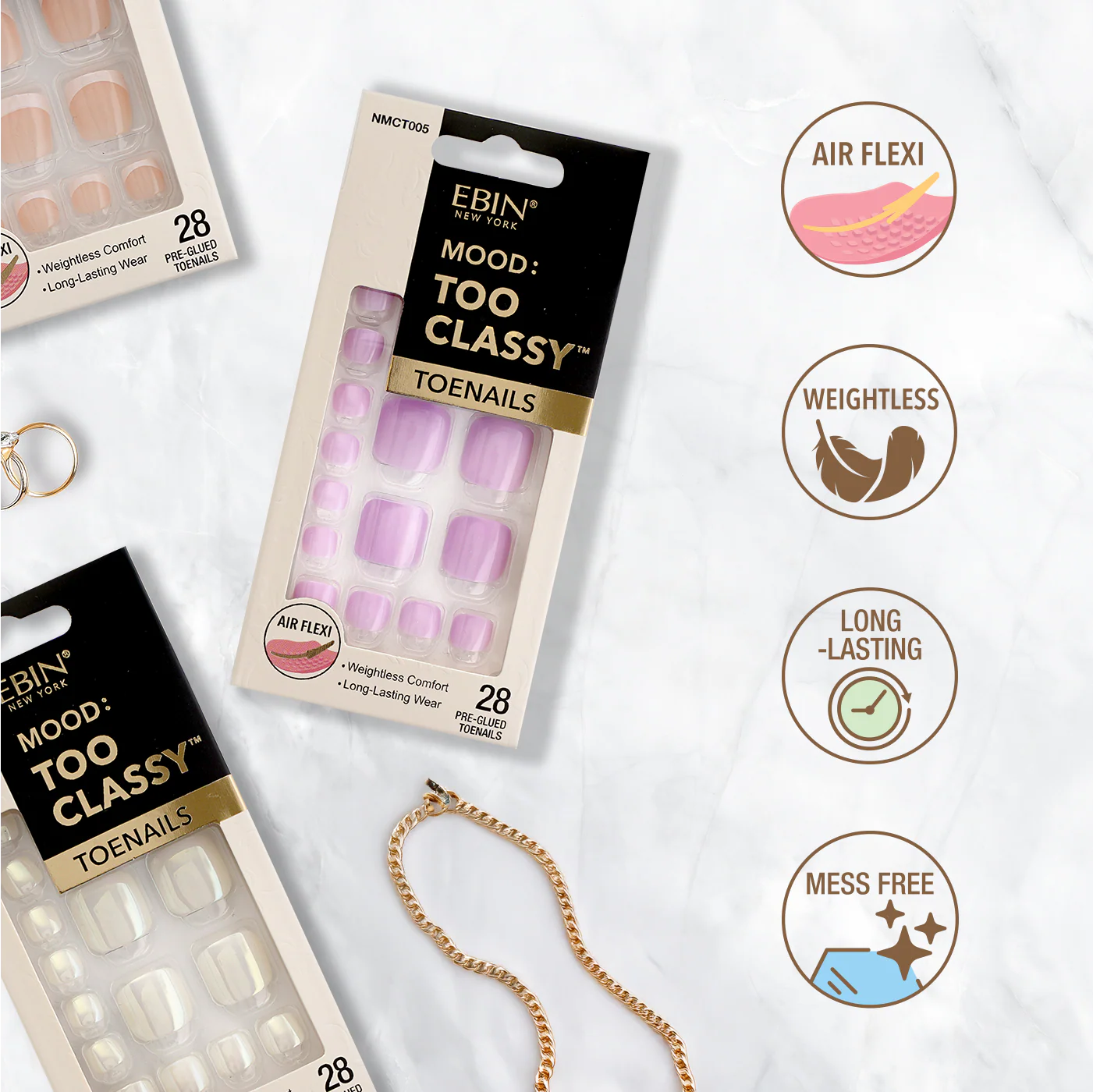 Ebin New York Mood Too Classy Toenails