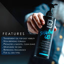 Level3 Shaving Gel Transparent Aqua 16.9oz